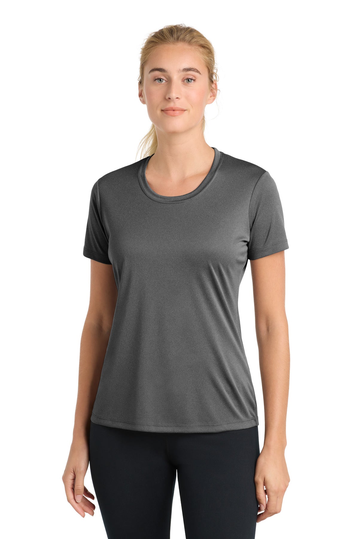 Sport-Tek Women's PosiCharge Competitor Tee. LST350 - Iron Grey Heather