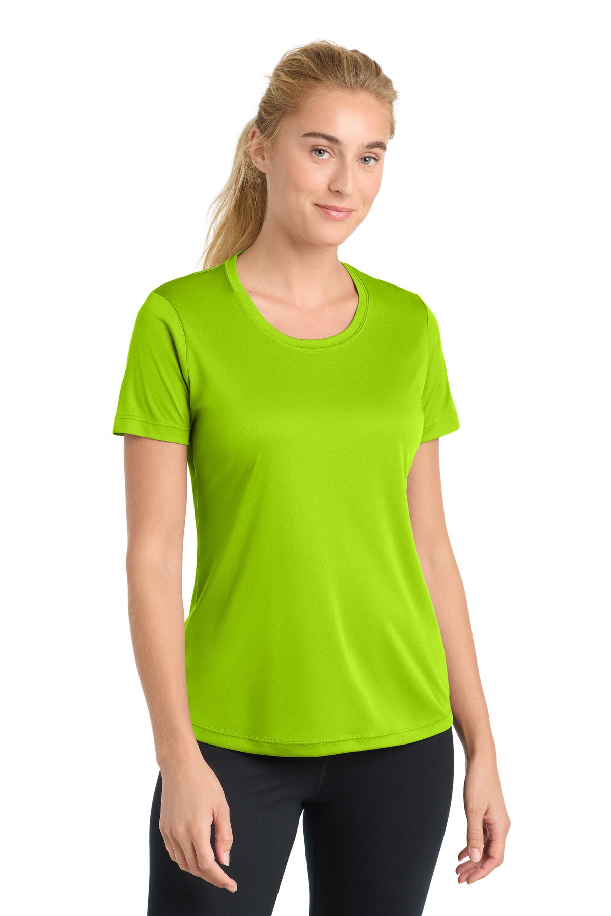 Sport-Tek Women's PosiCharge Competitor Tee. LST350 - Lime Shock