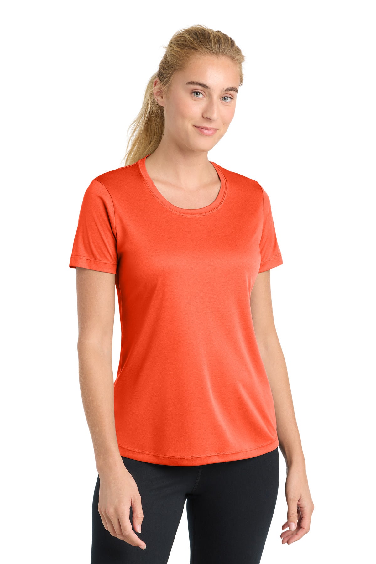 Sport-Tek Women's PosiCharge Competitor Tee. LST350 - Neon Orange