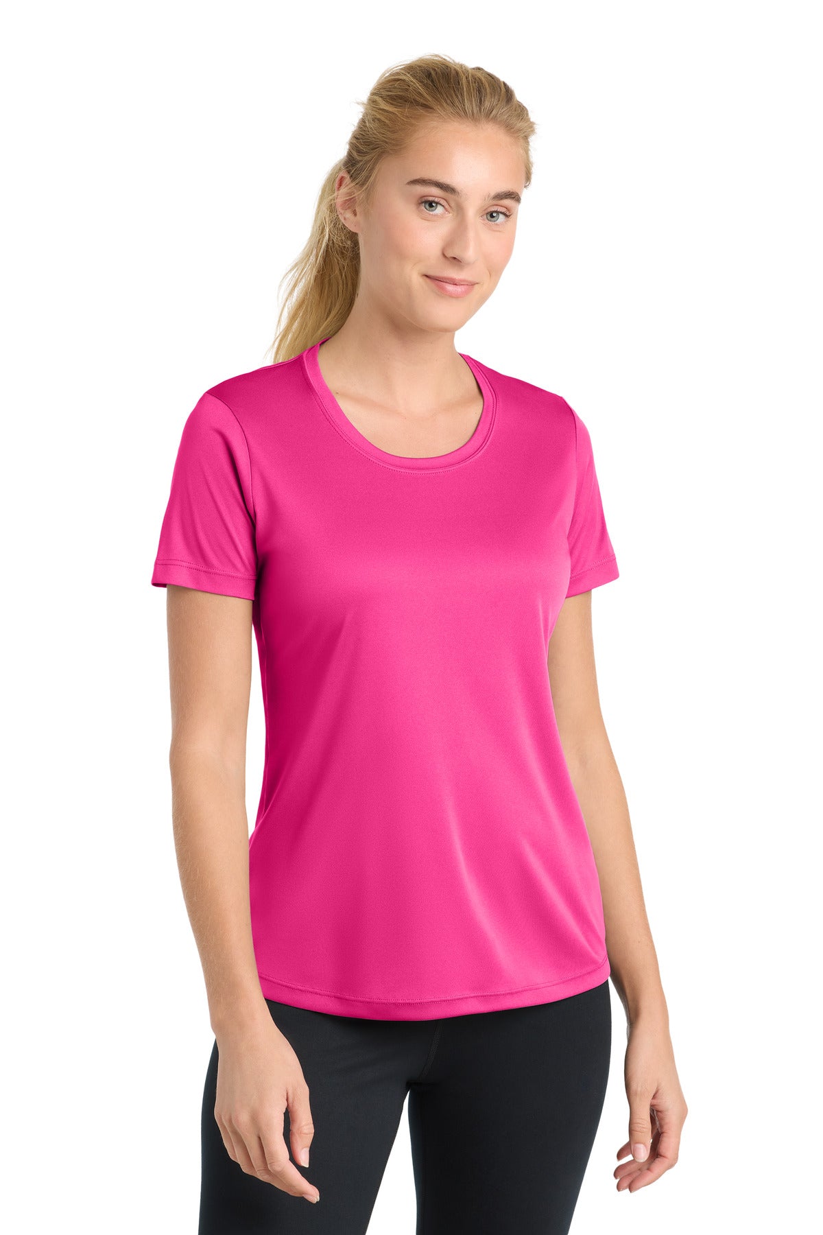 Sport-Tek Women's PosiCharge Competitor Tee. LST350 - Neon Pink