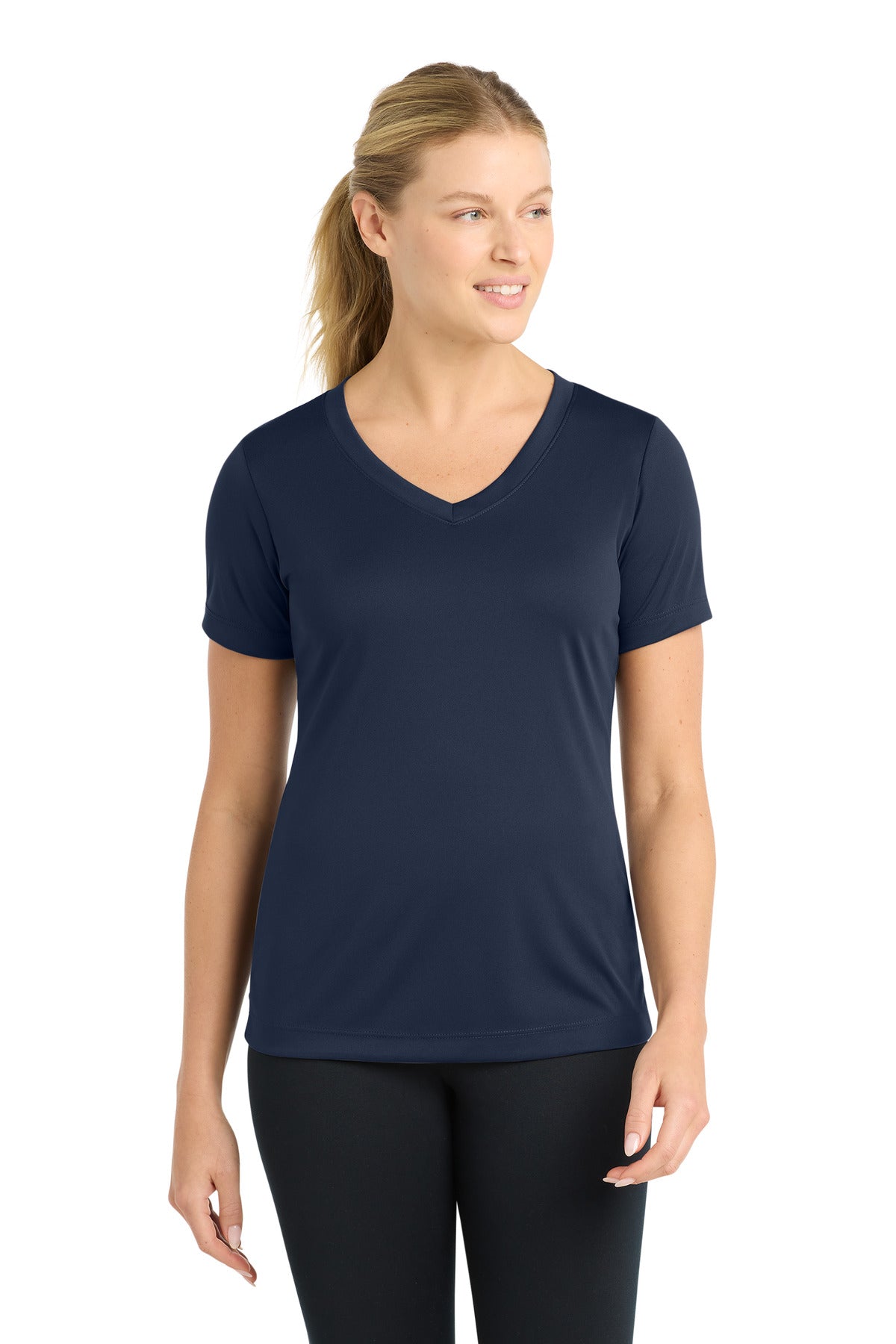 Sport-Tek Women's PosiCharge Competitor V-Neck Tee. LST353 - True Navy