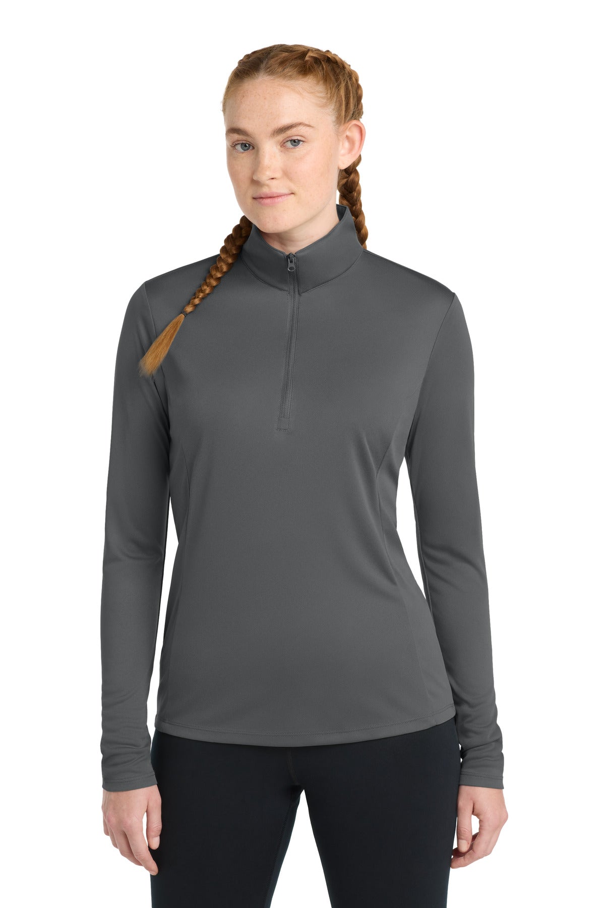 Sport-Tek Women's PosiCharge Competitor 1/4-Zip Pullover. LST357 - Iron Grey