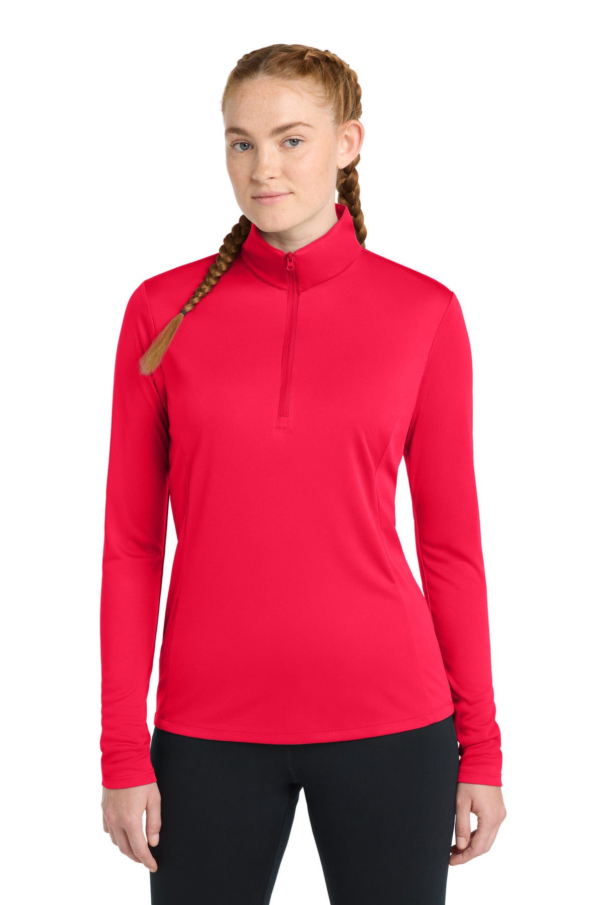 Sport-Tek Women's PosiCharge Competitor 1/4-Zip Pullover. LST357 - True Red