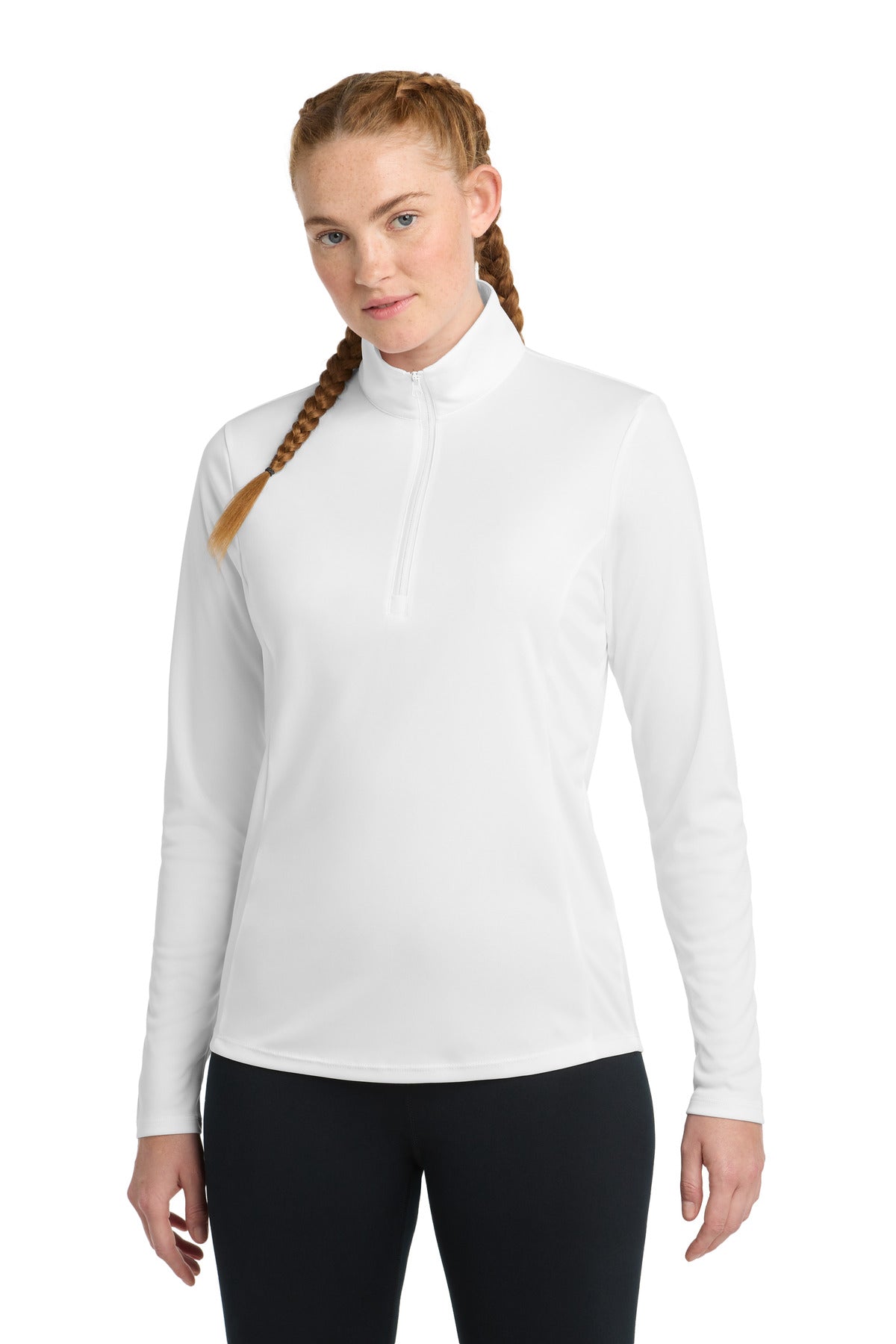 Sport-Tek Women's PosiCharge Competitor 1/4-Zip Pullover. LST357 - White