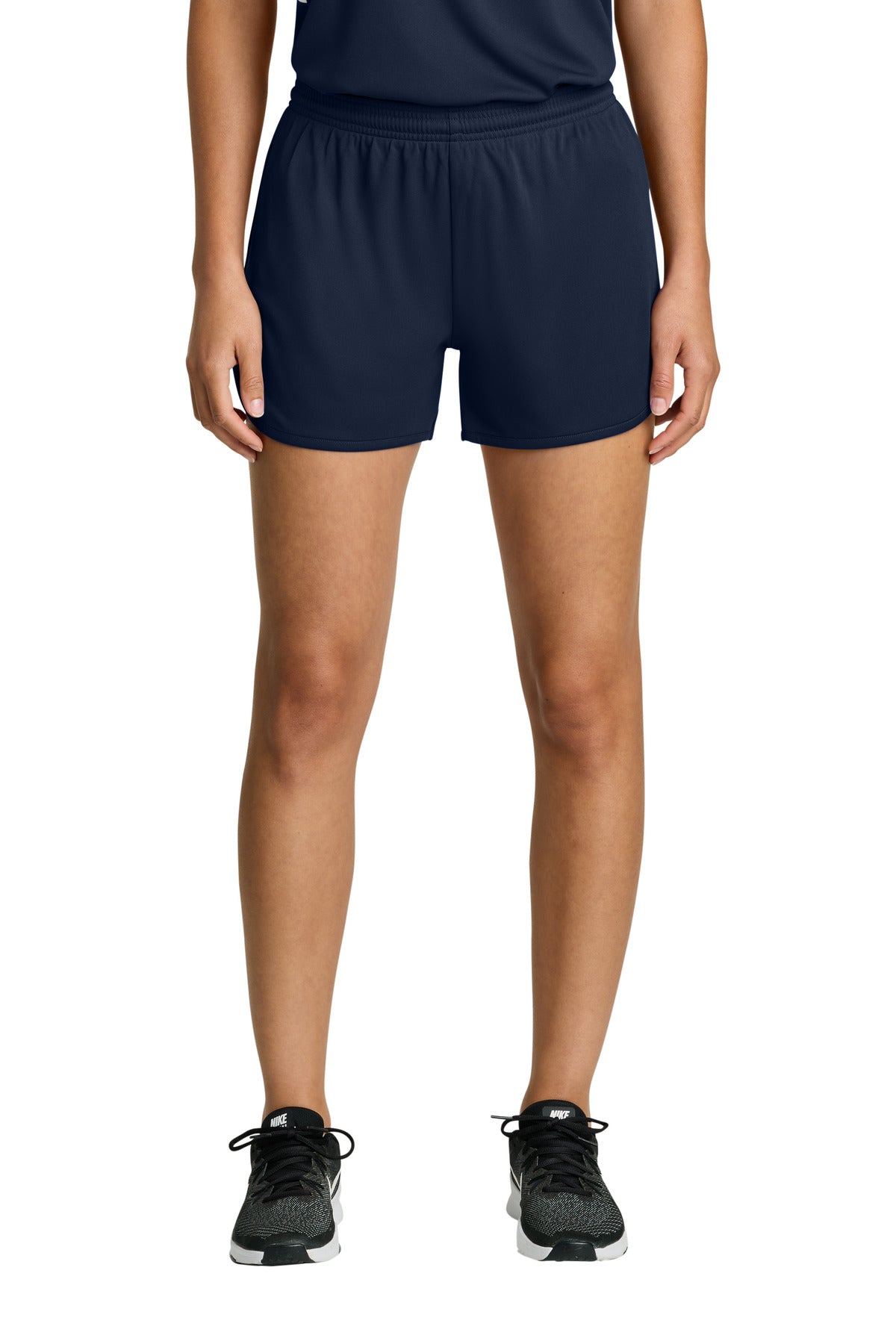 Sport-Tek Women's Club 3  Track Short LST447 - True Navy