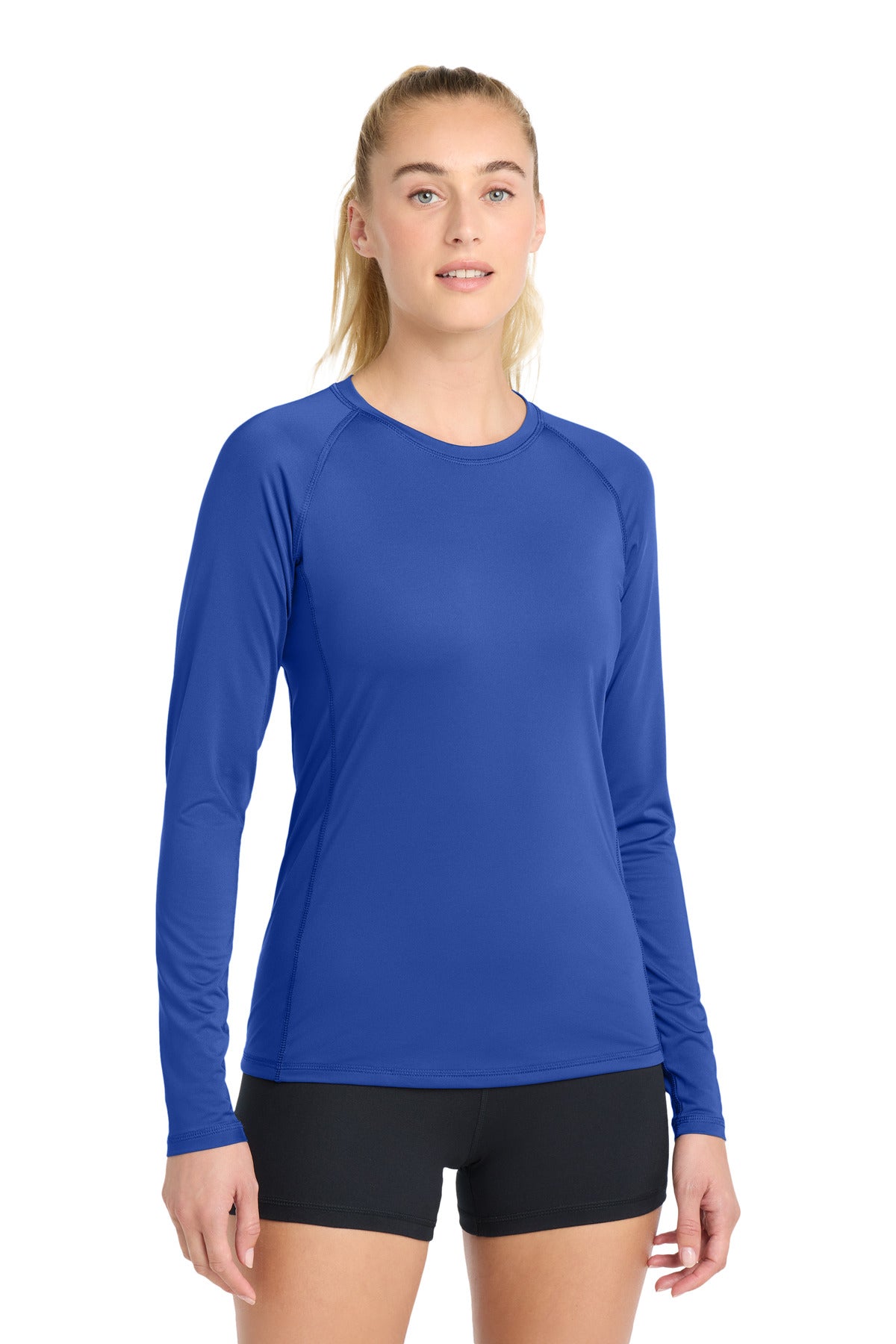 Sport-Tek  Women's Long Sleeve Rashguard Tee. LST470LS - True Royal
