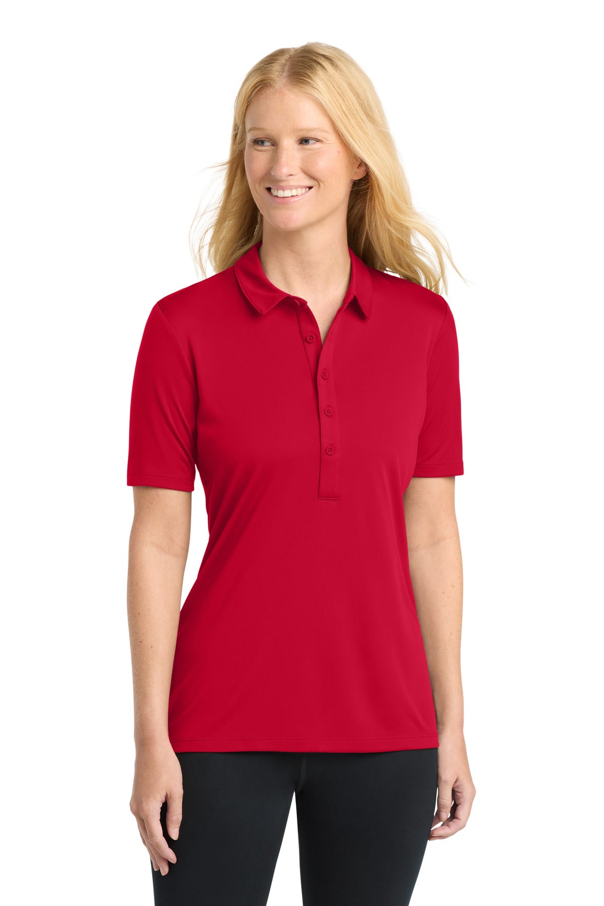 Sport-Tek Women's Posi-UV  Pro Polo.  LST520 - True Red