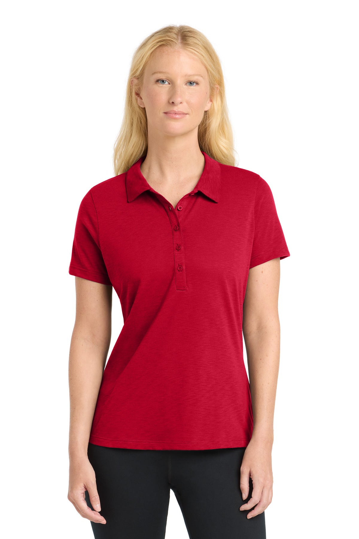 Sport-Tek Women's PosiCharge Strive Polo. LST530 - Deep Red