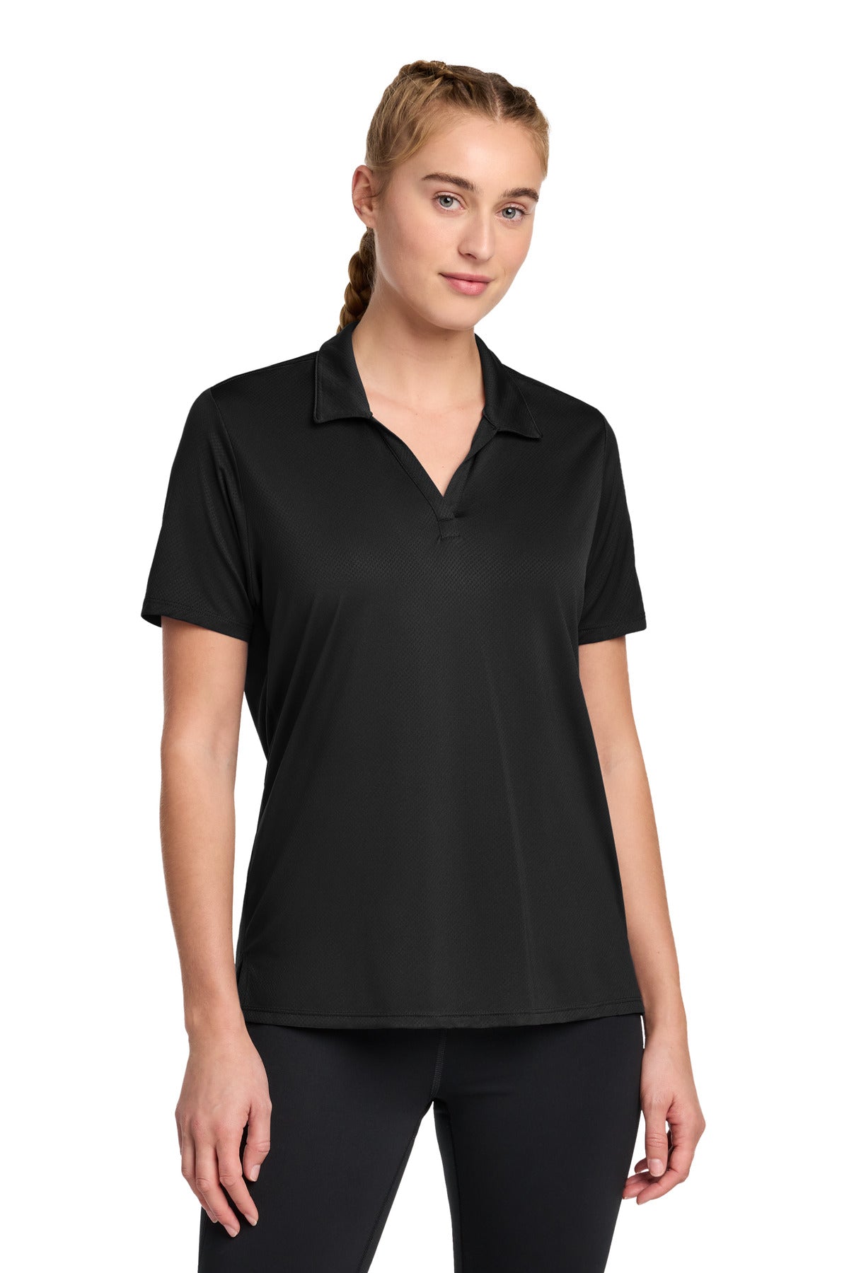 Sport-Tek Women's Sideline Polo LST535 - Black