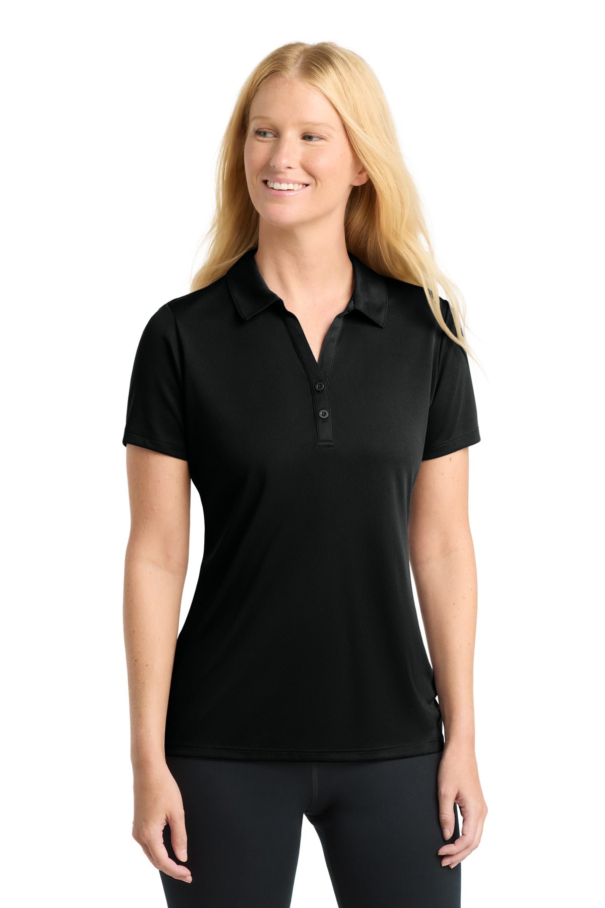 Sport-Tek  Women's PosiCharge  Competitor  Polo. LST550 - Black