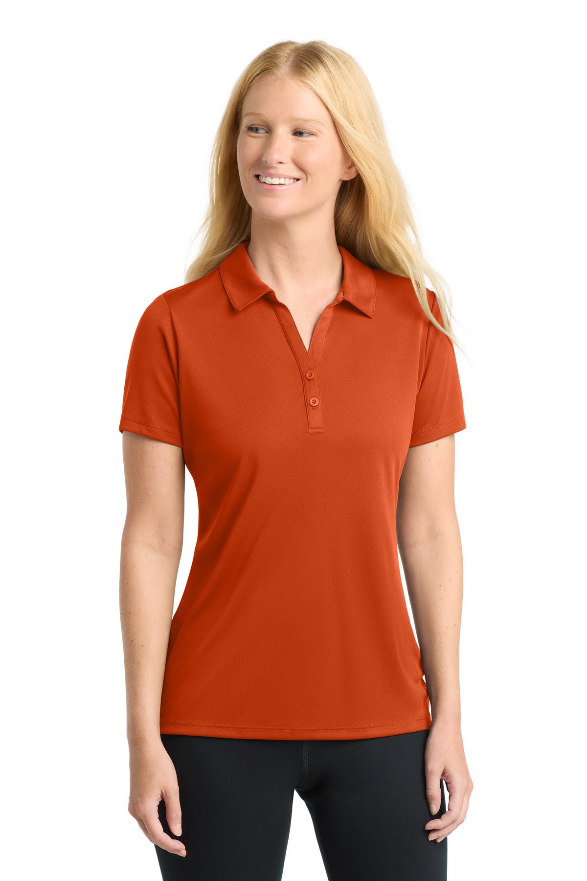 Sport-Tek  Women's PosiCharge  Competitor  Polo. LST550 - Deep Orange