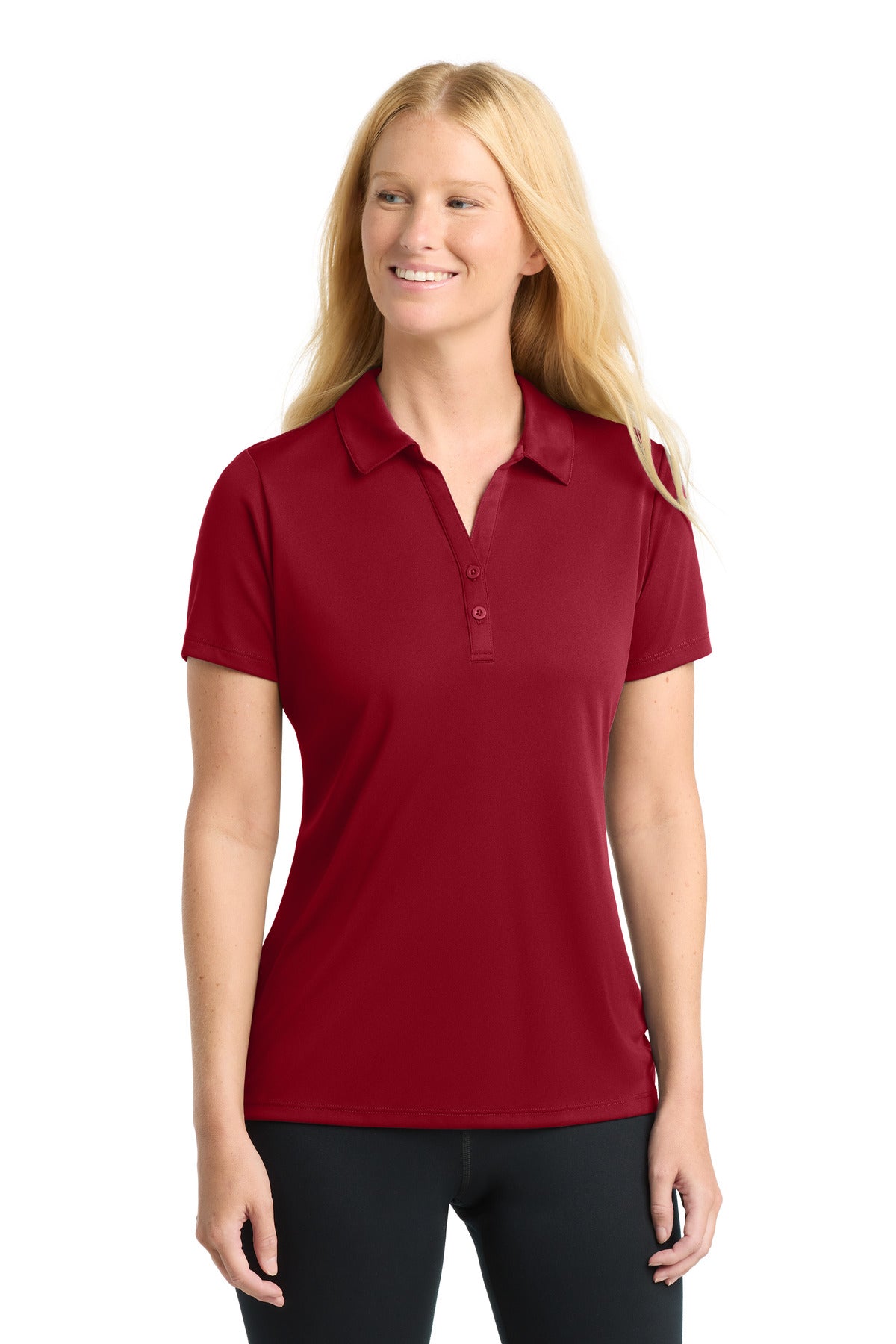 Sport-Tek  Women's PosiCharge  Competitor  Polo. LST550 - Deep Red