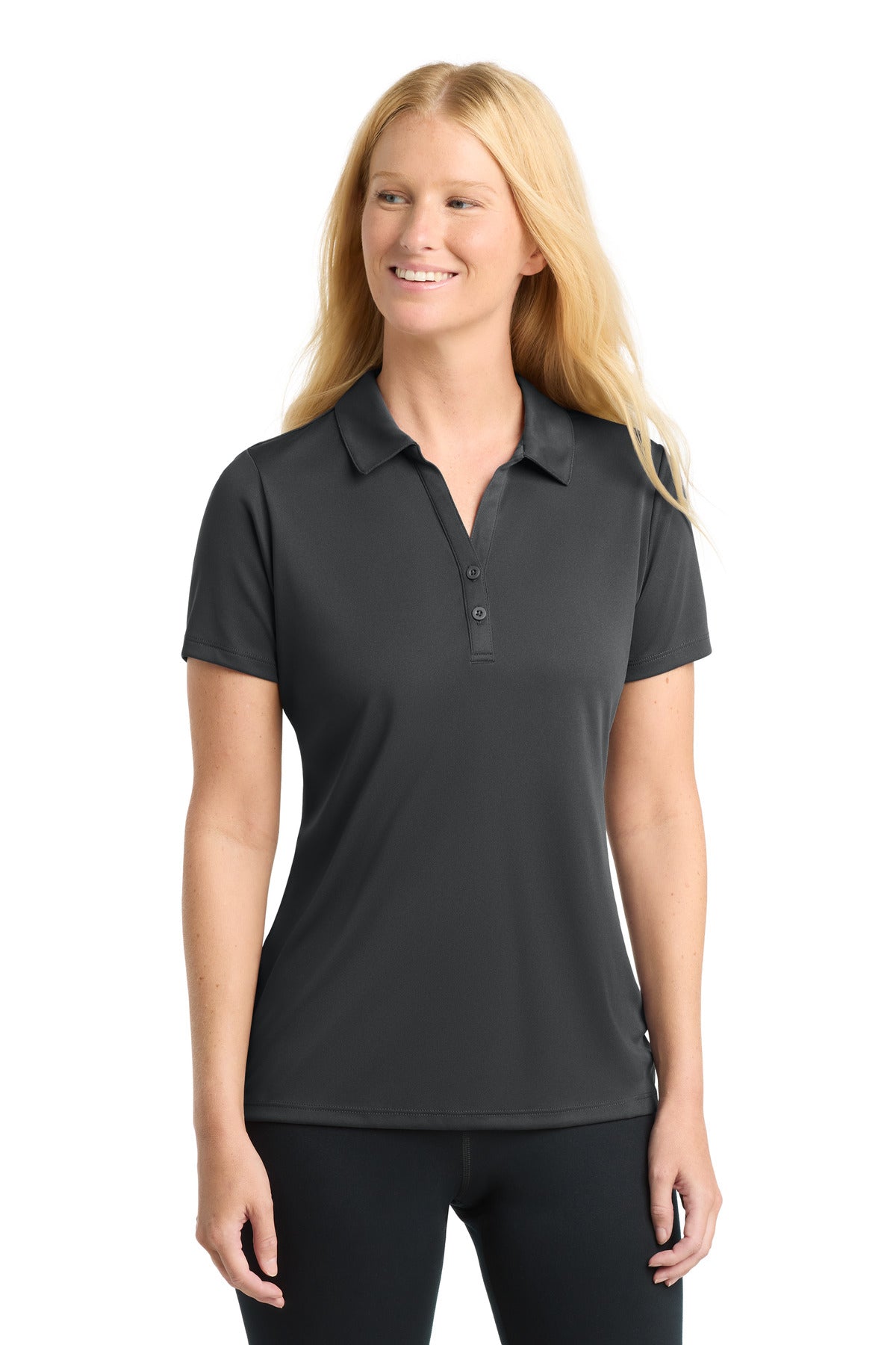 Sport-Tek  Women's PosiCharge  Competitor  Polo. LST550 - Iron Grey