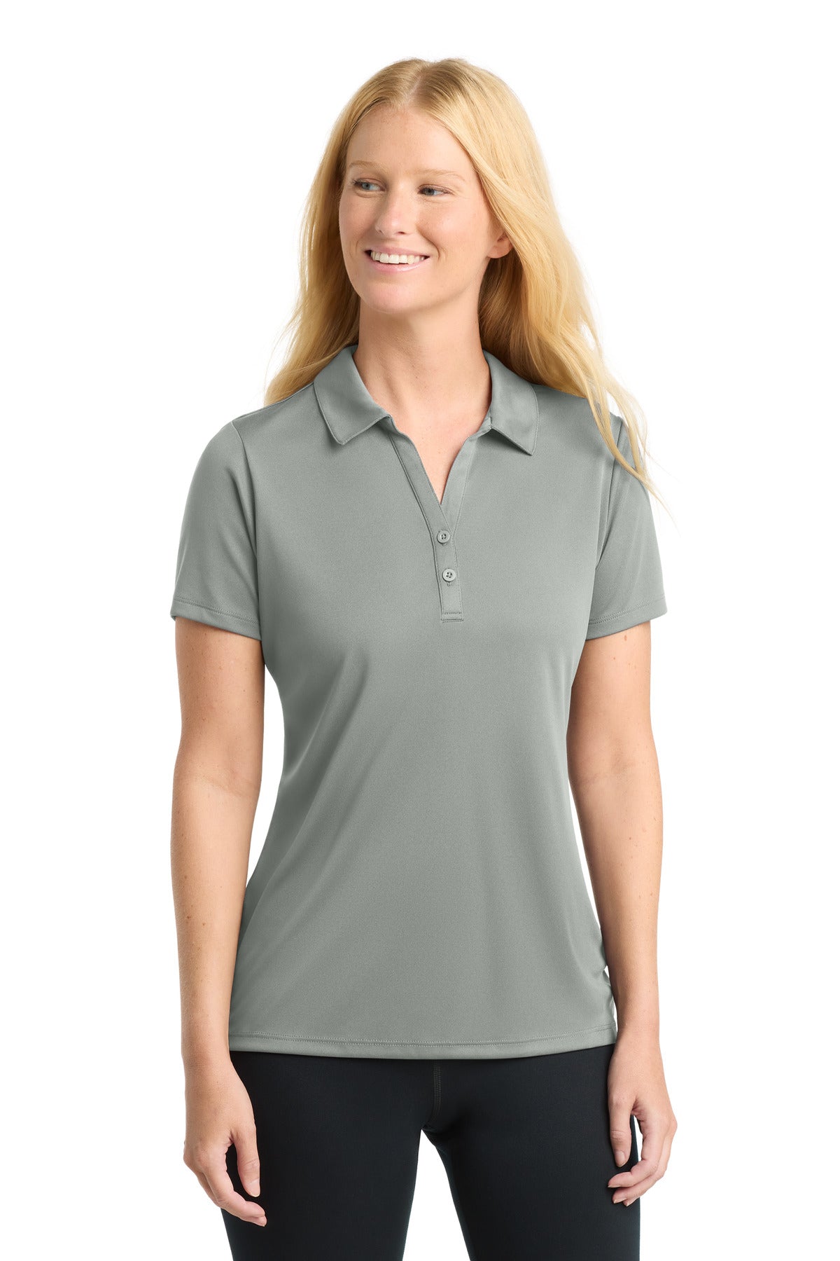 Sport-Tek  Women's PosiCharge  Competitor  Polo. LST550 - Silver