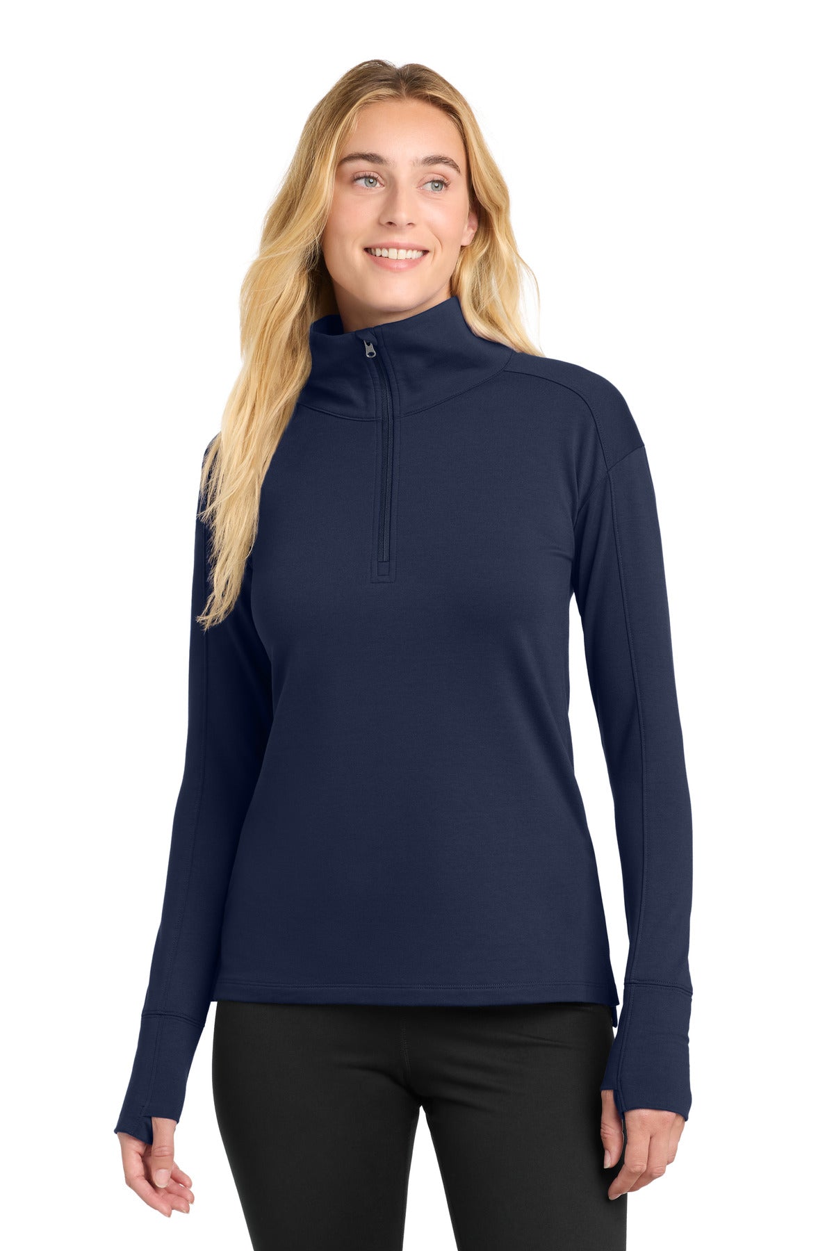 Sport-Tek Women's Sport-Wick Flex Fleece 1/4-Zip. LST561 - True Navy