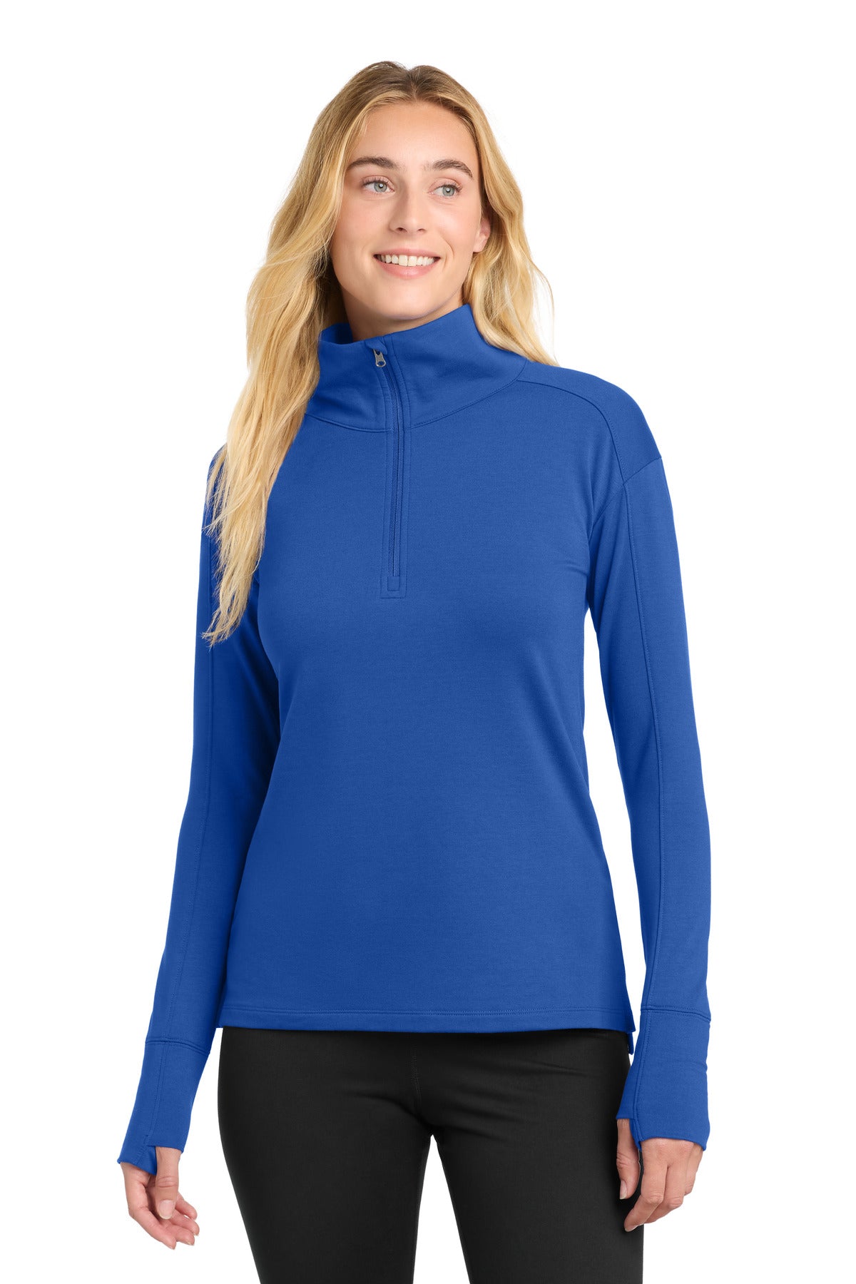 Sport-Tek Women's Sport-Wick Flex Fleece 1/4-Zip. LST561 - True Royal