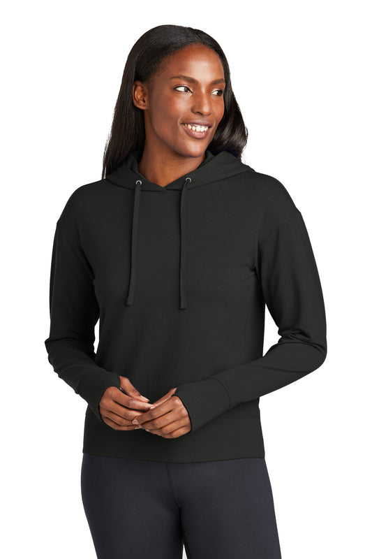Sport-Tek Women's Sport-Wick Flex Fleece Pullover Hoodie LST562 - Black