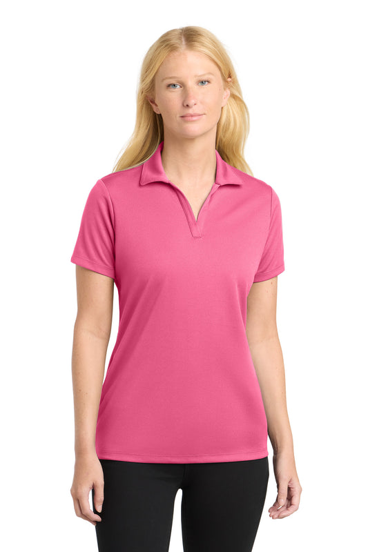 Sport-Tek Women's PosiCharge RacerMesh Polo. LST640 - Bright Pink