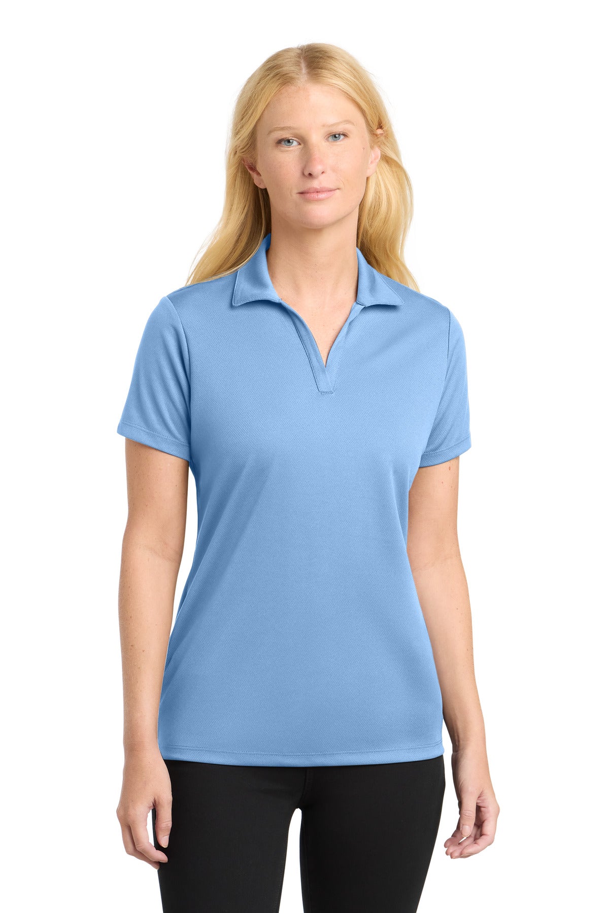 Sport-Tek Women's PosiCharge RacerMesh Polo. LST640 - Carolina Blue