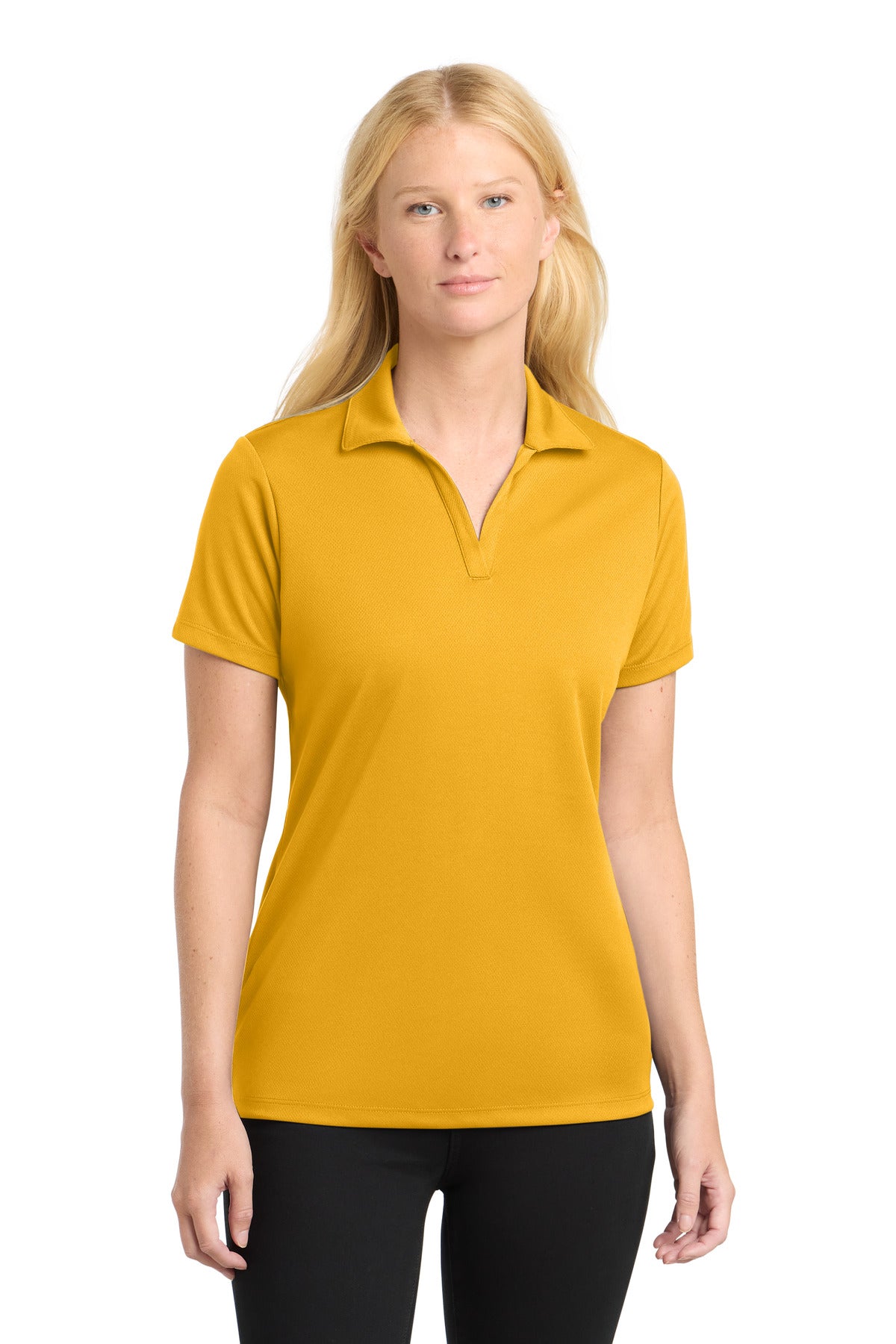 Sport-Tek Women's PosiCharge RacerMesh Polo. LST640 - Gold
