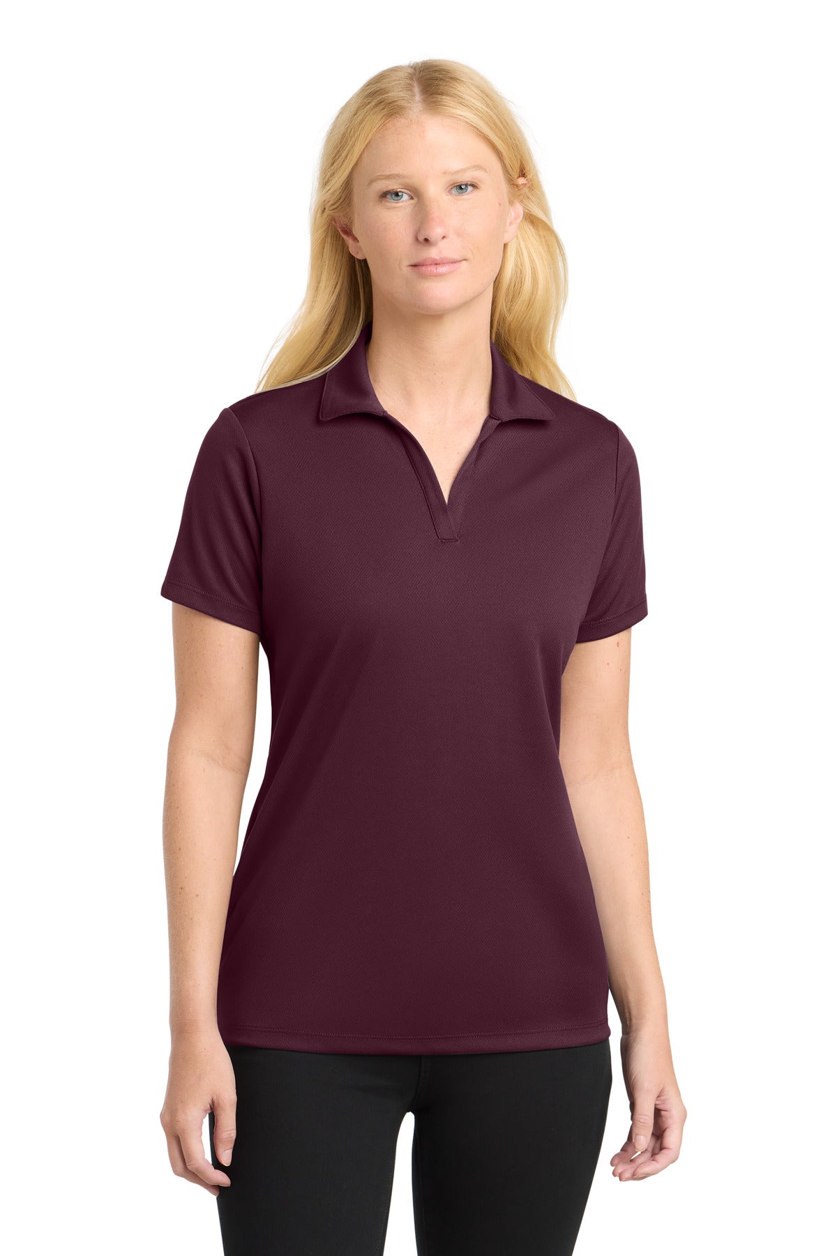 Sport-Tek Women's PosiCharge RacerMesh Polo. LST640 - Maroon