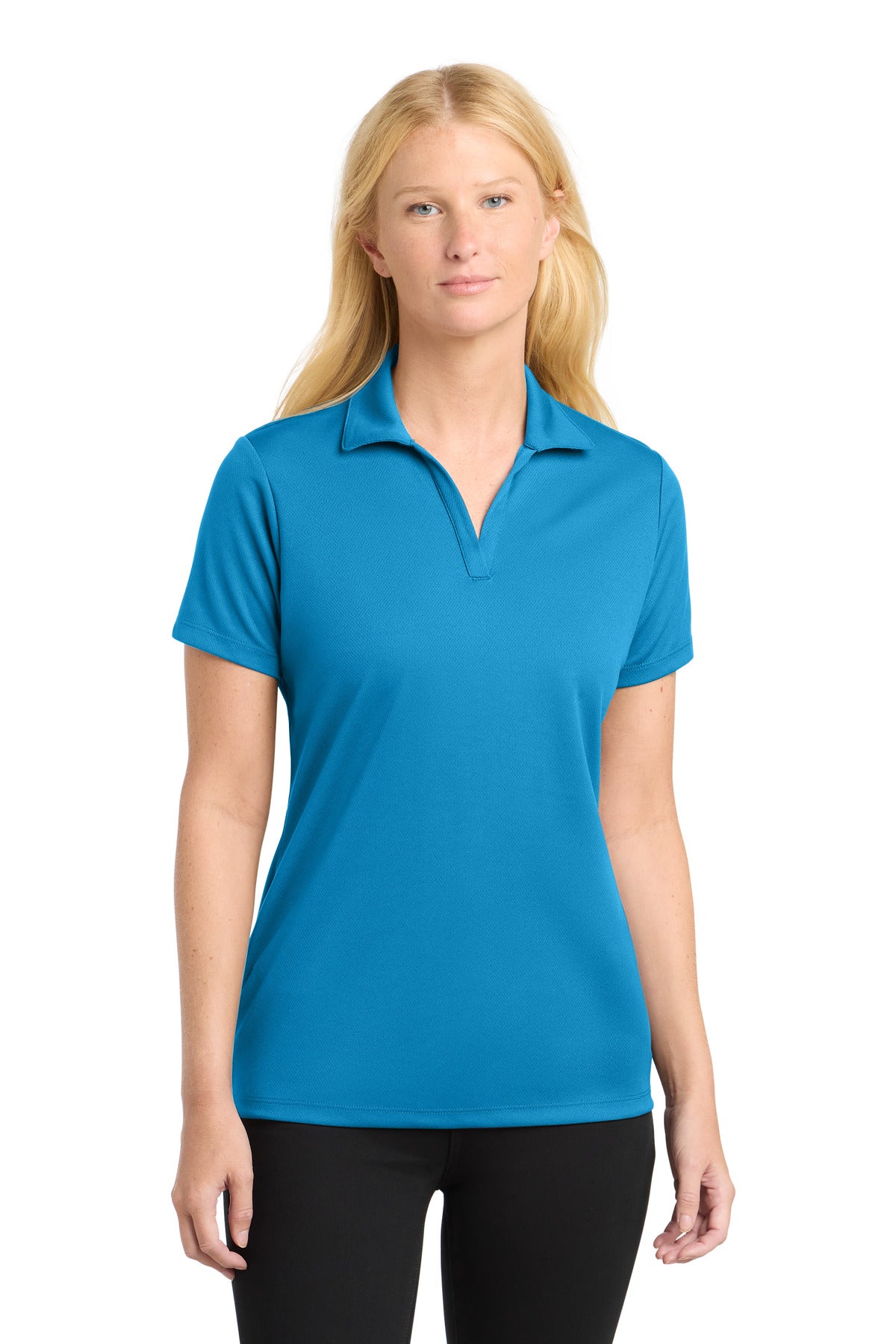 Sport-Tek Women's PosiCharge RacerMesh Polo. LST640 - Pond Blue
