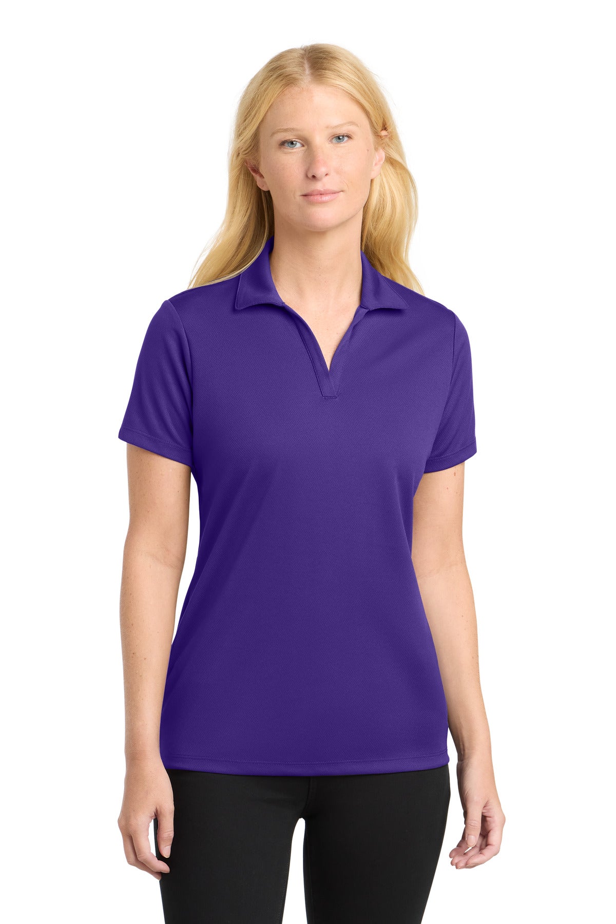 Sport-Tek Women's PosiCharge RacerMesh Polo. LST640 - Purple