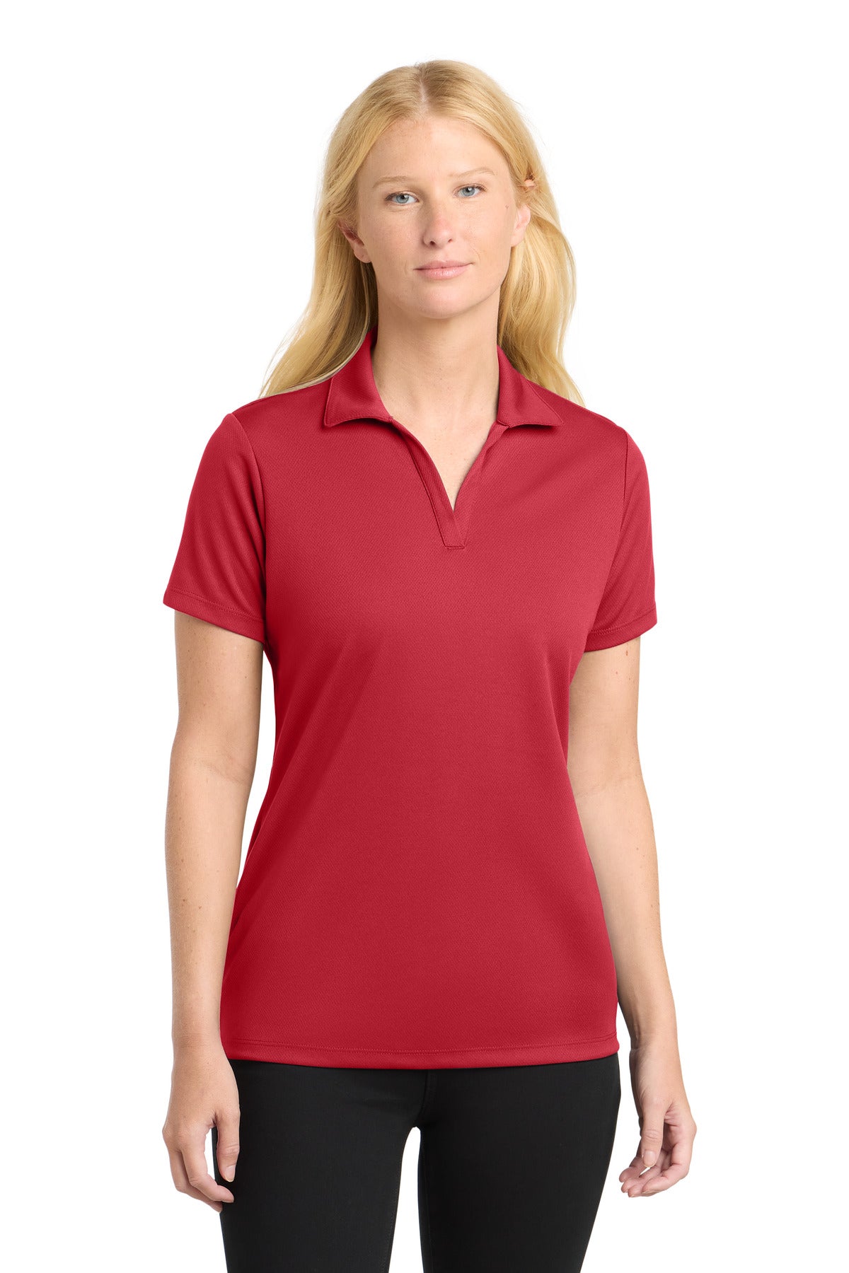 Sport-Tek Women's PosiCharge RacerMesh Polo. LST640 - True Red