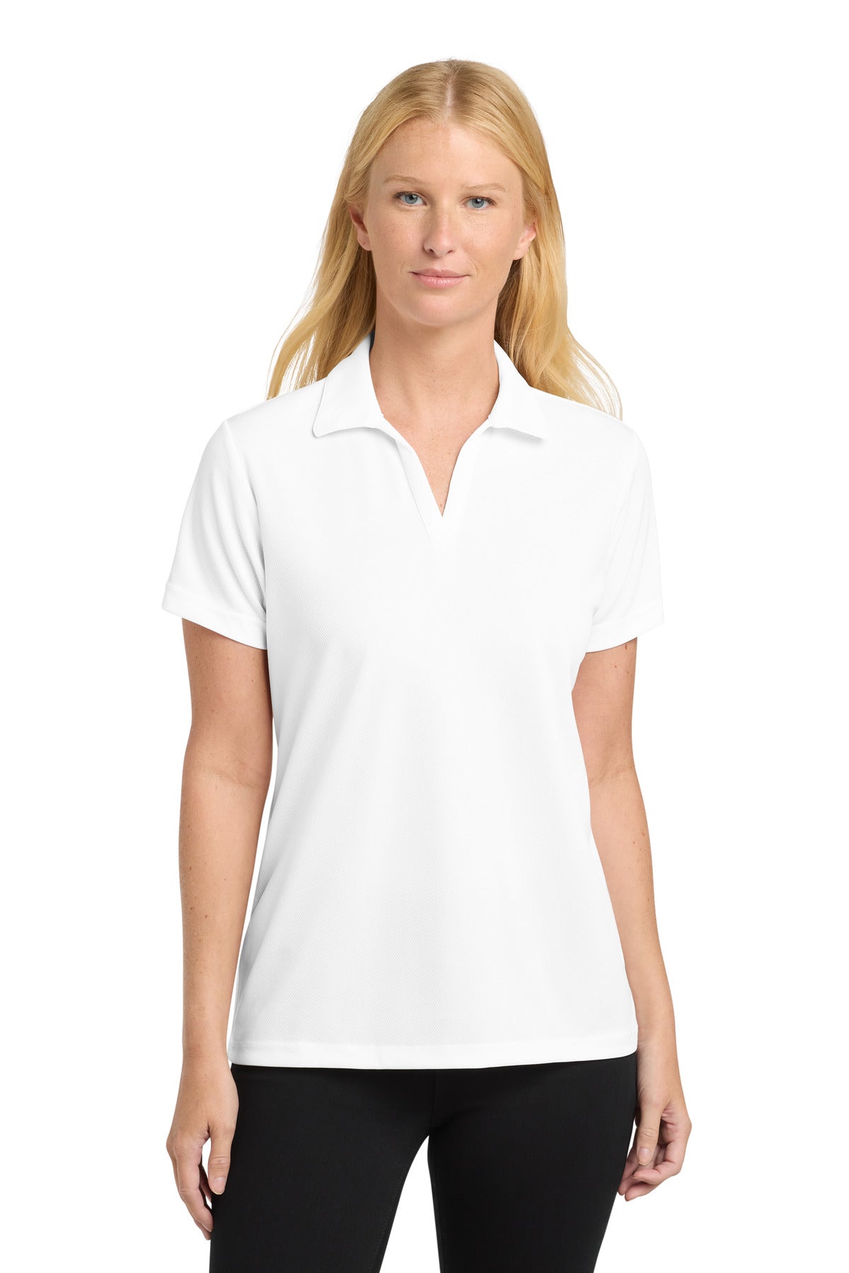 Sport-Tek Women's PosiCharge RacerMesh Polo. LST640 - White