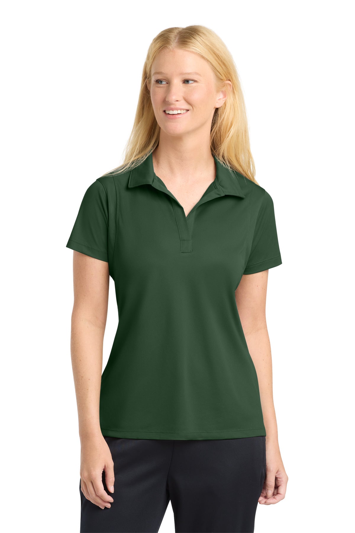 Sport-Tek Women's Micropique Sport-Wick Polo. LST650 - Forest Green