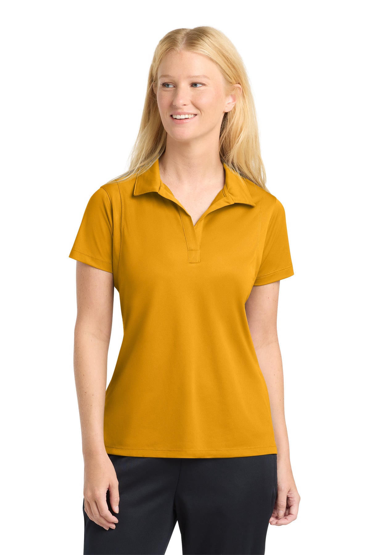 Sport-Tek Women's Micropique Sport-Wick Polo. LST650 - Gold
