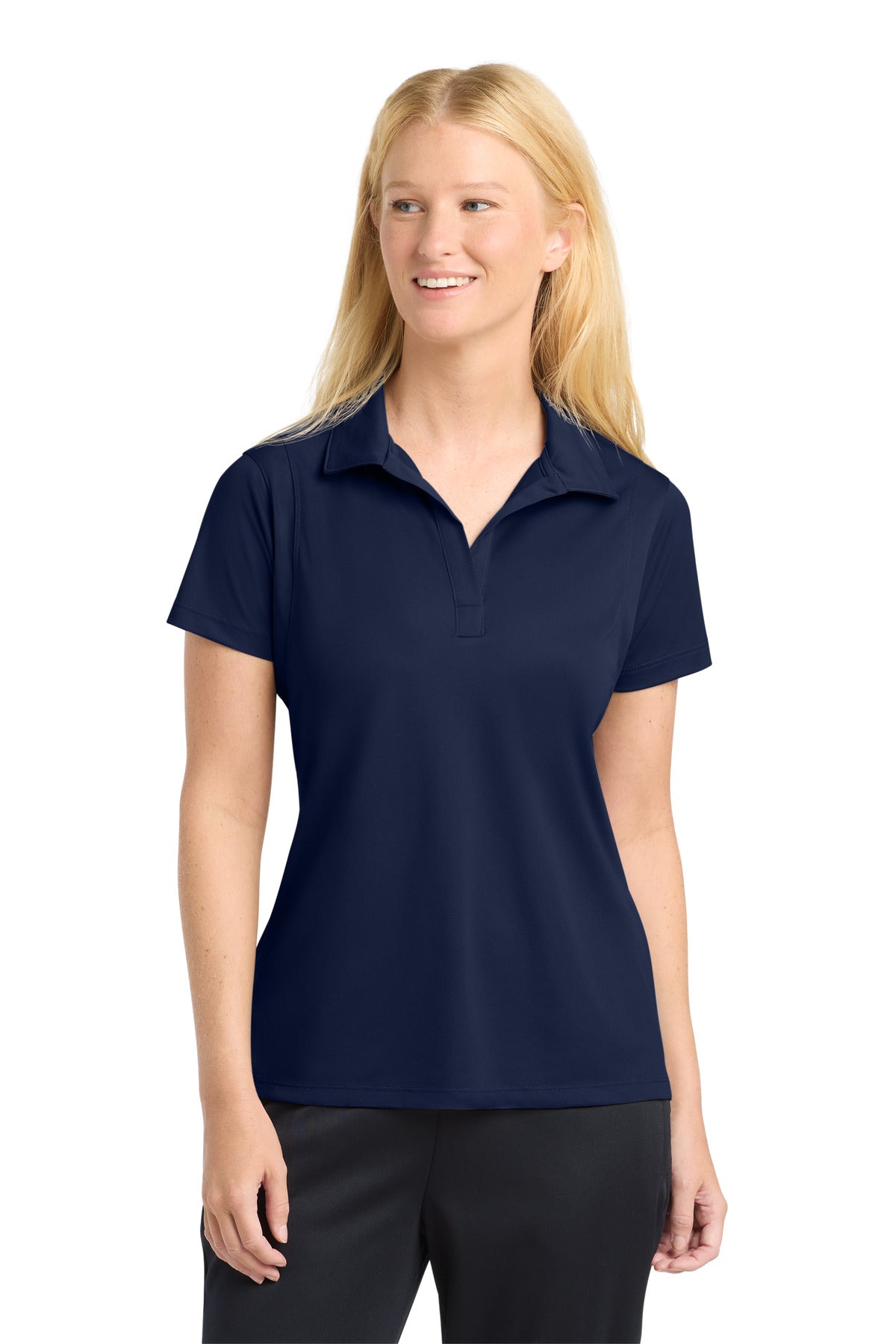 Sport-Tek Women's Micropique Sport-Wick Polo. LST650 - True Navy