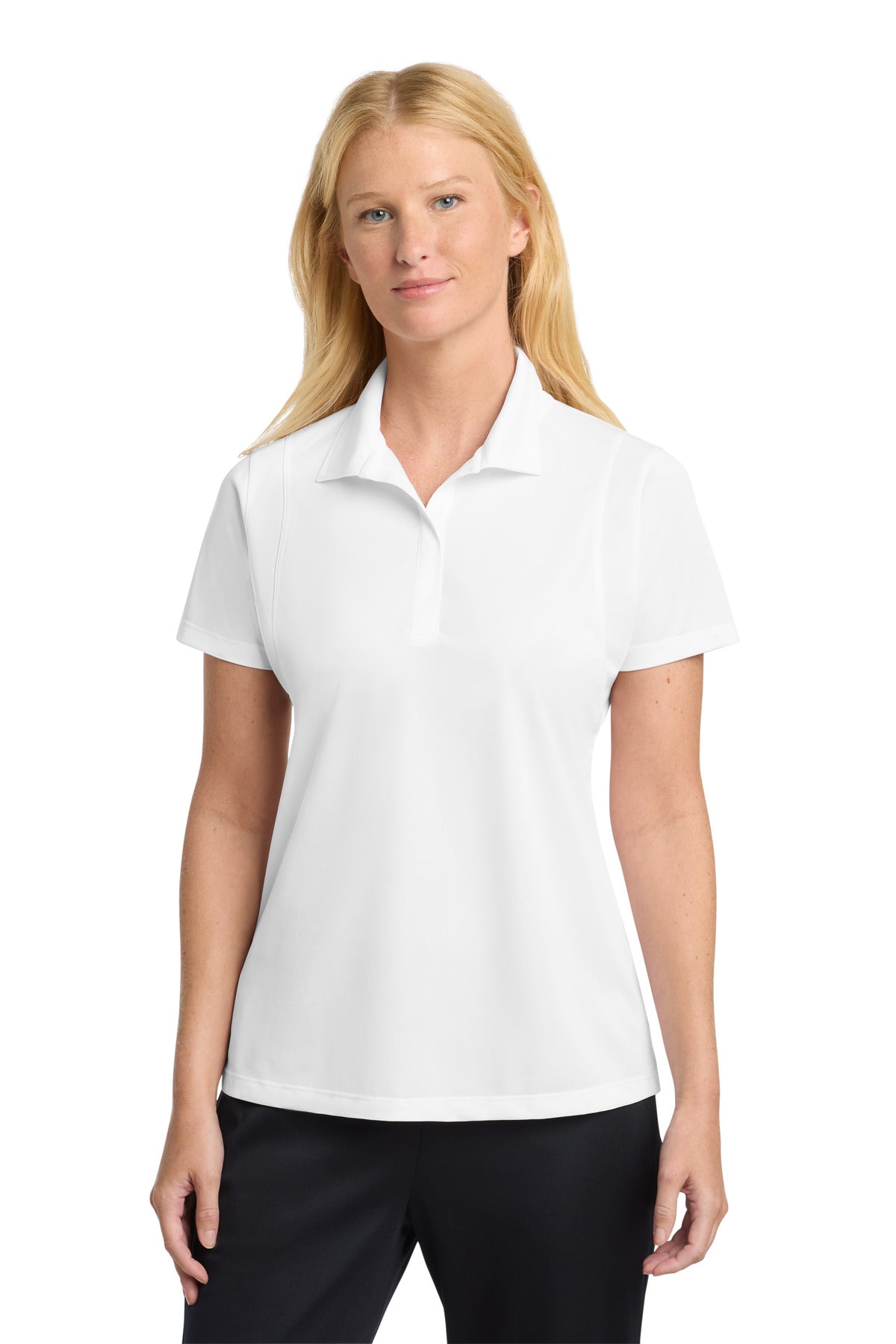 Sport-Tek Women's Micropique Sport-Wick Polo. LST650 - White