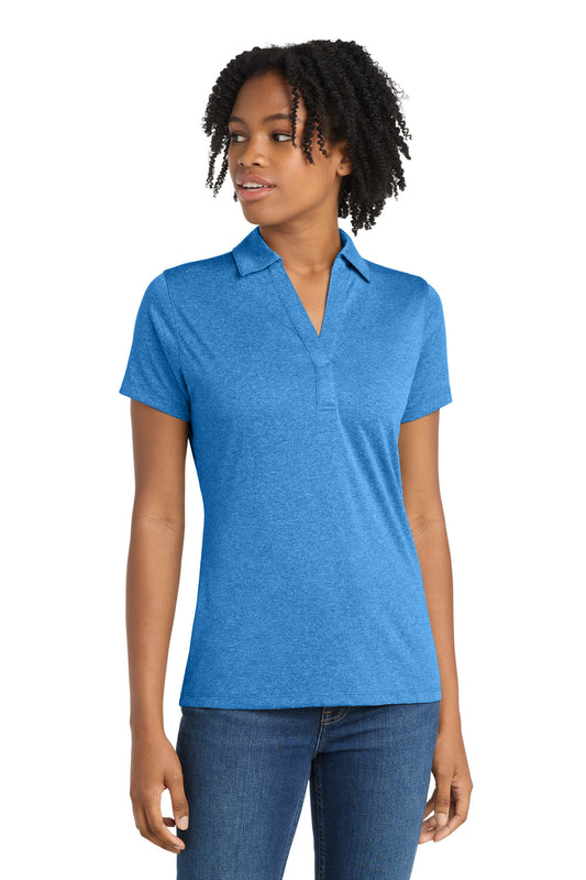 Sport-Tek Women's Heather Contender Polo. LST660 - Blue Wake Heather