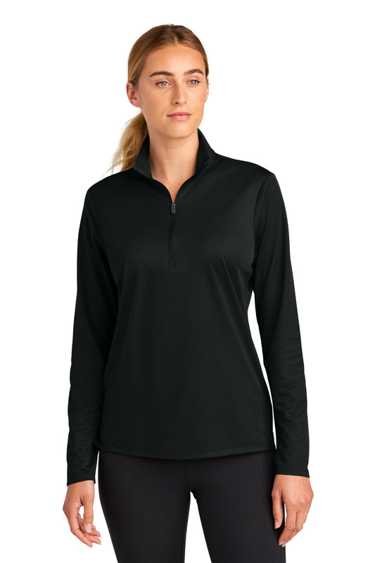 Sport-Tek Women's Micropique Sport-Wick 1/4-Zip LST672 - Black
