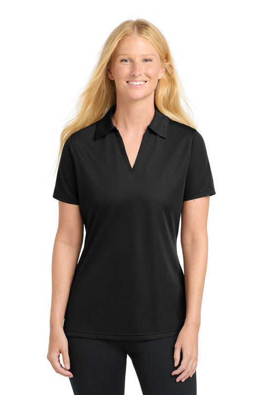 Sport-Tek Women's PosiCharge Active Textured Polo. LST690 - Black