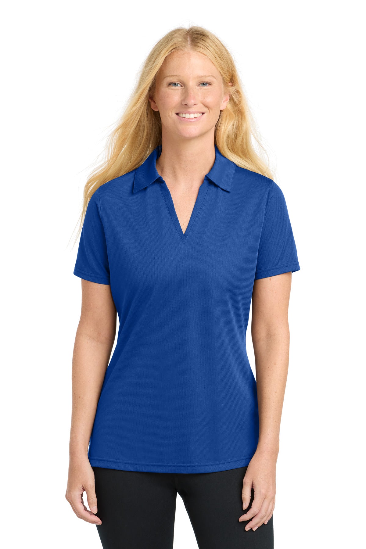 Sport-Tek Women's PosiCharge Active Textured Polo. LST690 - True Royal