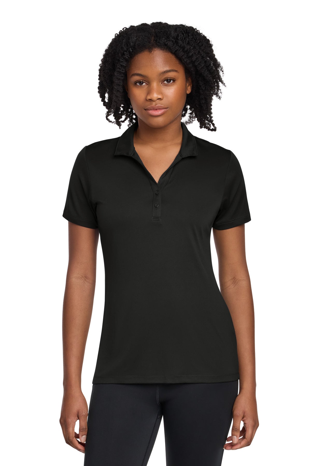 Sport-Tek Women's PosiCharge Re-Compete Polo LST725 - Black