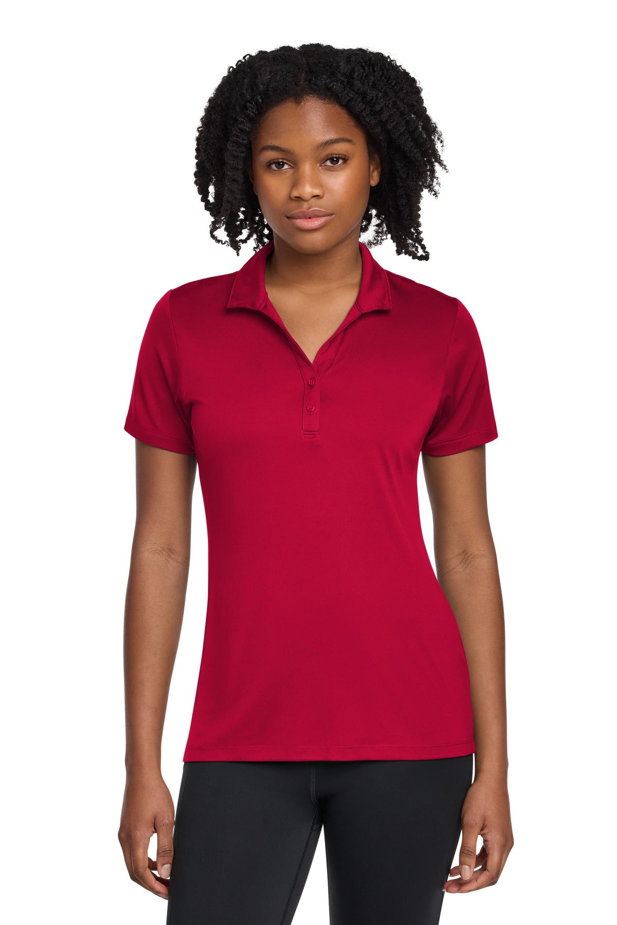 Sport-Tek Women's PosiCharge Re-Compete Polo LST725 - Deep Red