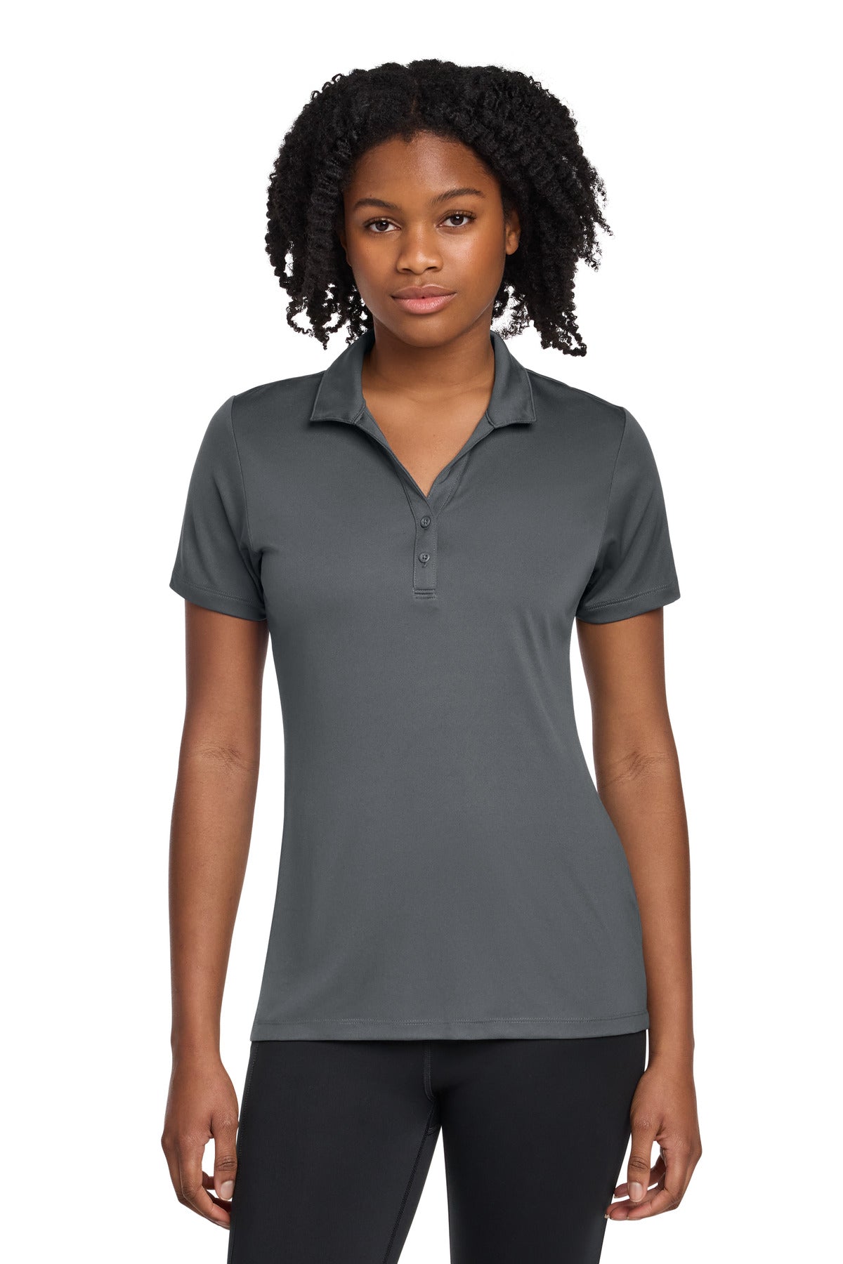 Sport-Tek Women's PosiCharge Re-Compete Polo LST725 - Iron Grey