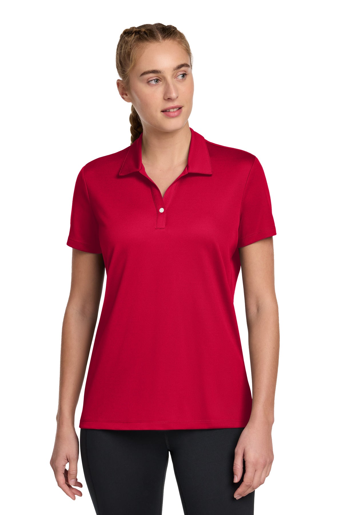 Sport-Tek Women's UV Micropique Polo LST740 - Deep Red