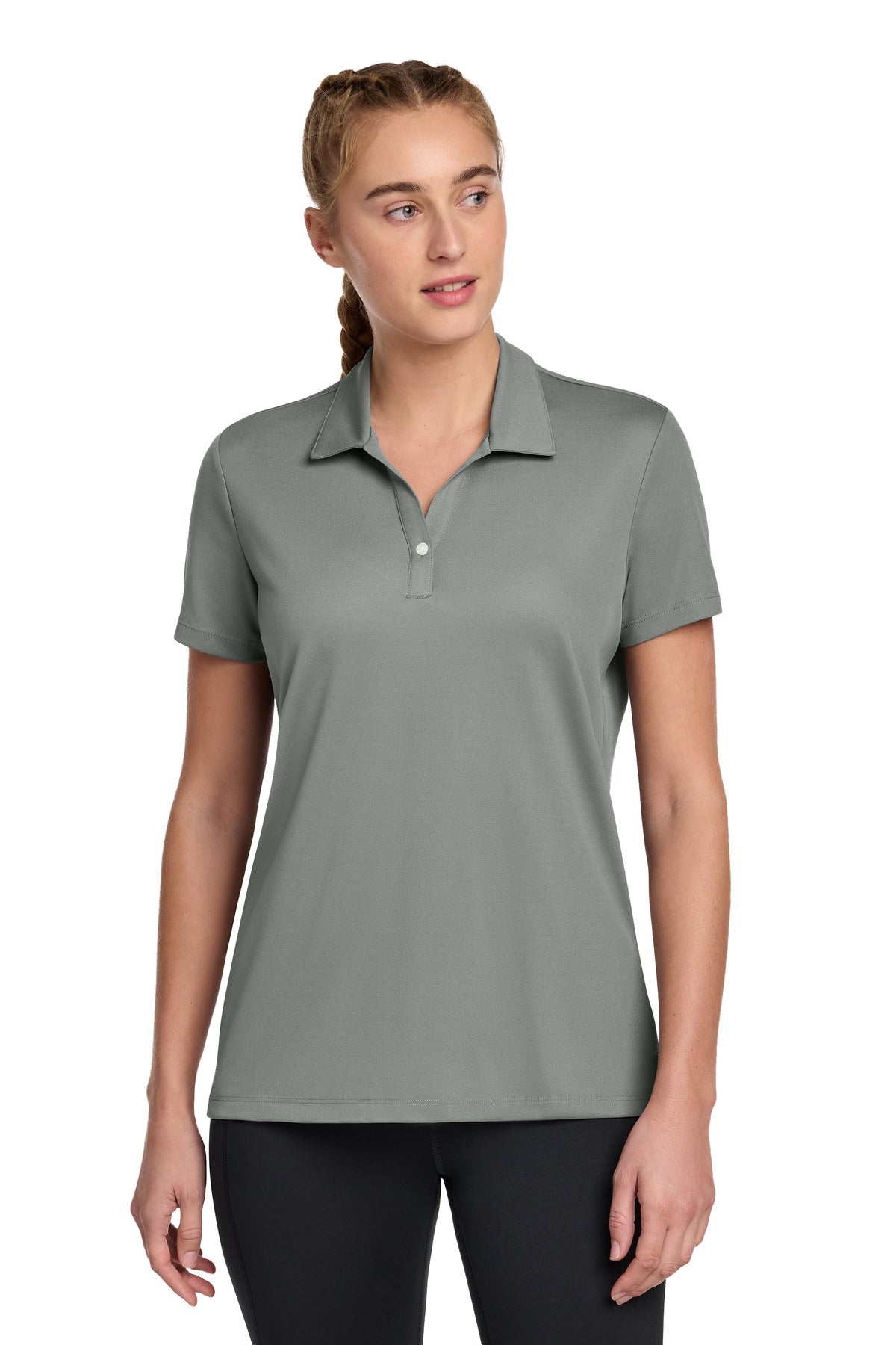 Sport-Tek Women's UV Micropique Polo LST740 - Grey Concrete