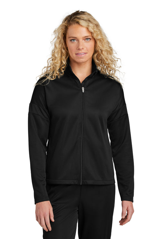 Sport-Tek Women's Travel Full-Zip Jacket LST800 - Black/ Black