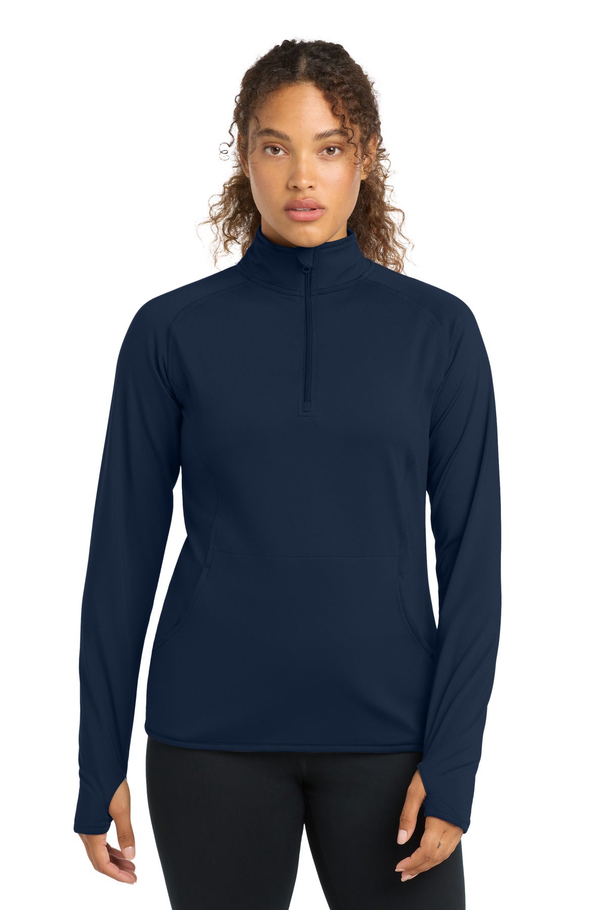 Sport-Tek Women's Sport-Wick Stretch 1/4-Zip Pullover. LST850 - True Navy