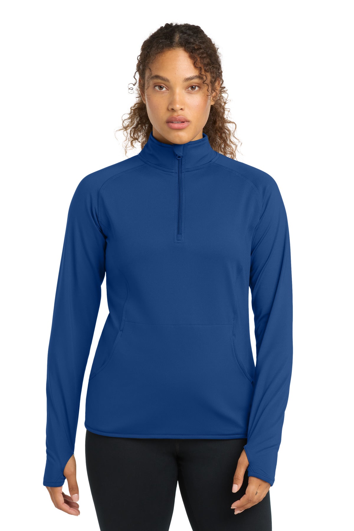 Sport-Tek Women's Sport-Wick Stretch 1/4-Zip Pullover. LST850 - True Royal
