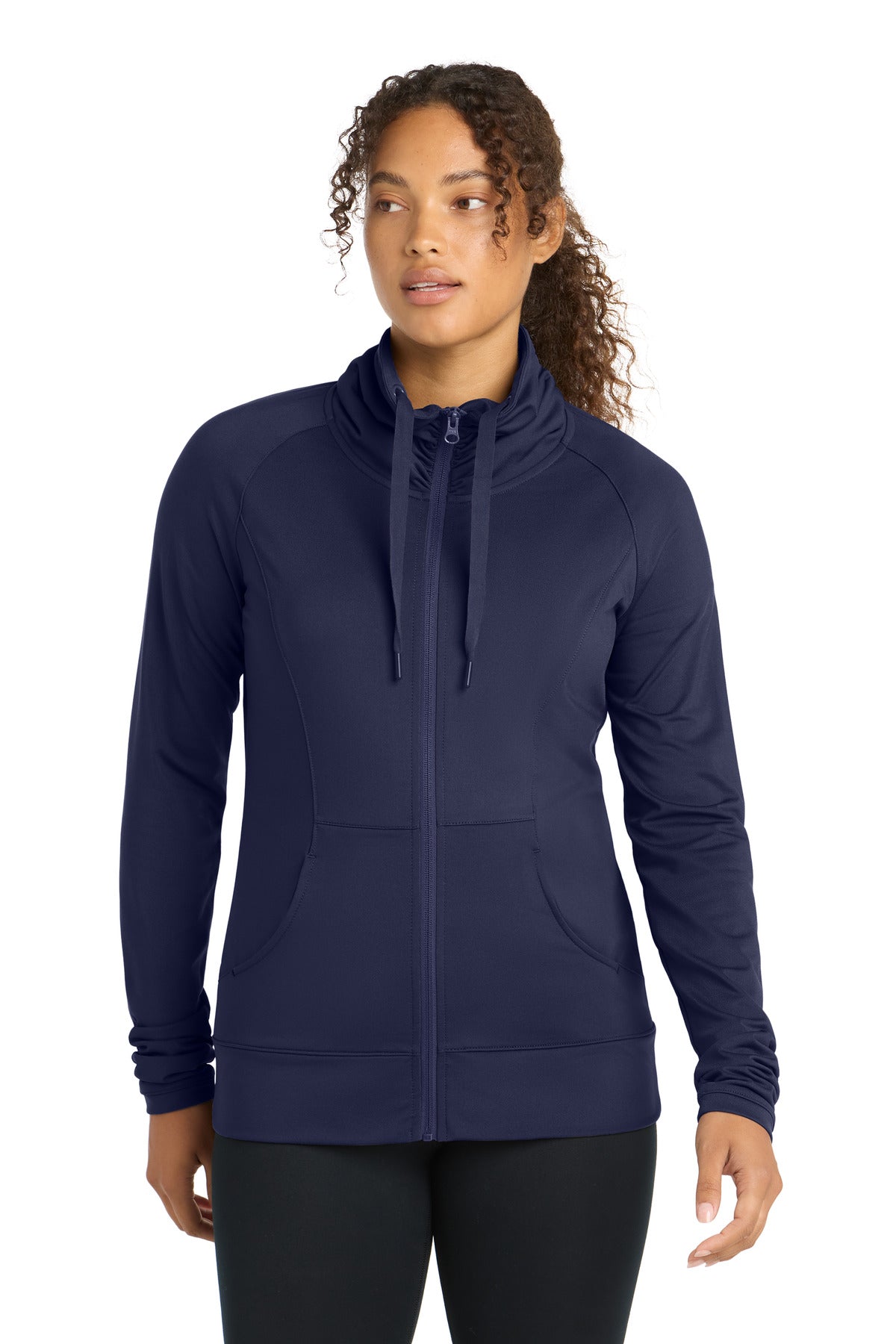Sport-Tek Women's Sport-Wick Stretch Full-Zip Jacket. LST852 - True Navy