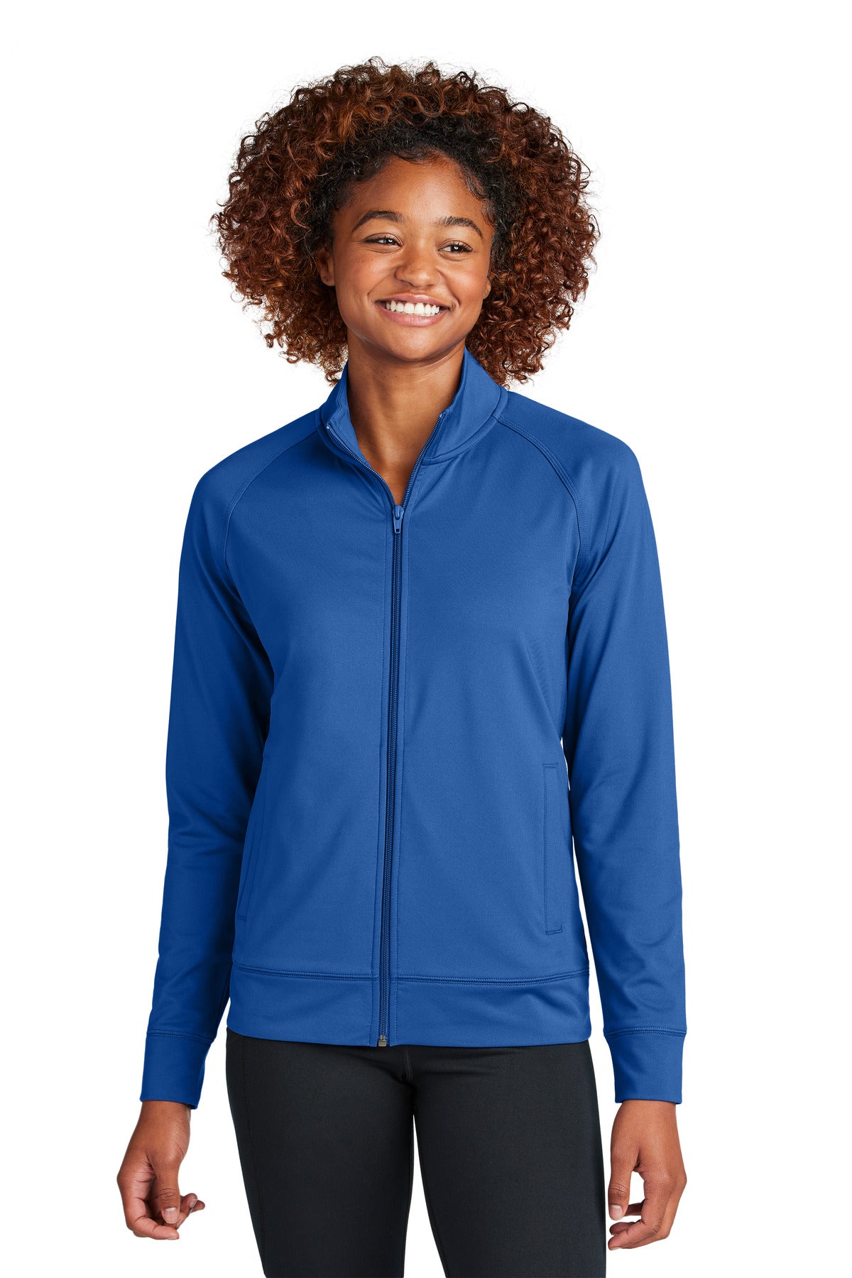 Sport-Tek Women's Sport-Wick Stretch Full-Zip Cadet Jacket LST857 - True Royal