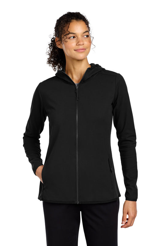 Sport-Tek Women's Circuit Hooded Full-Zip LST870 - Deep Black