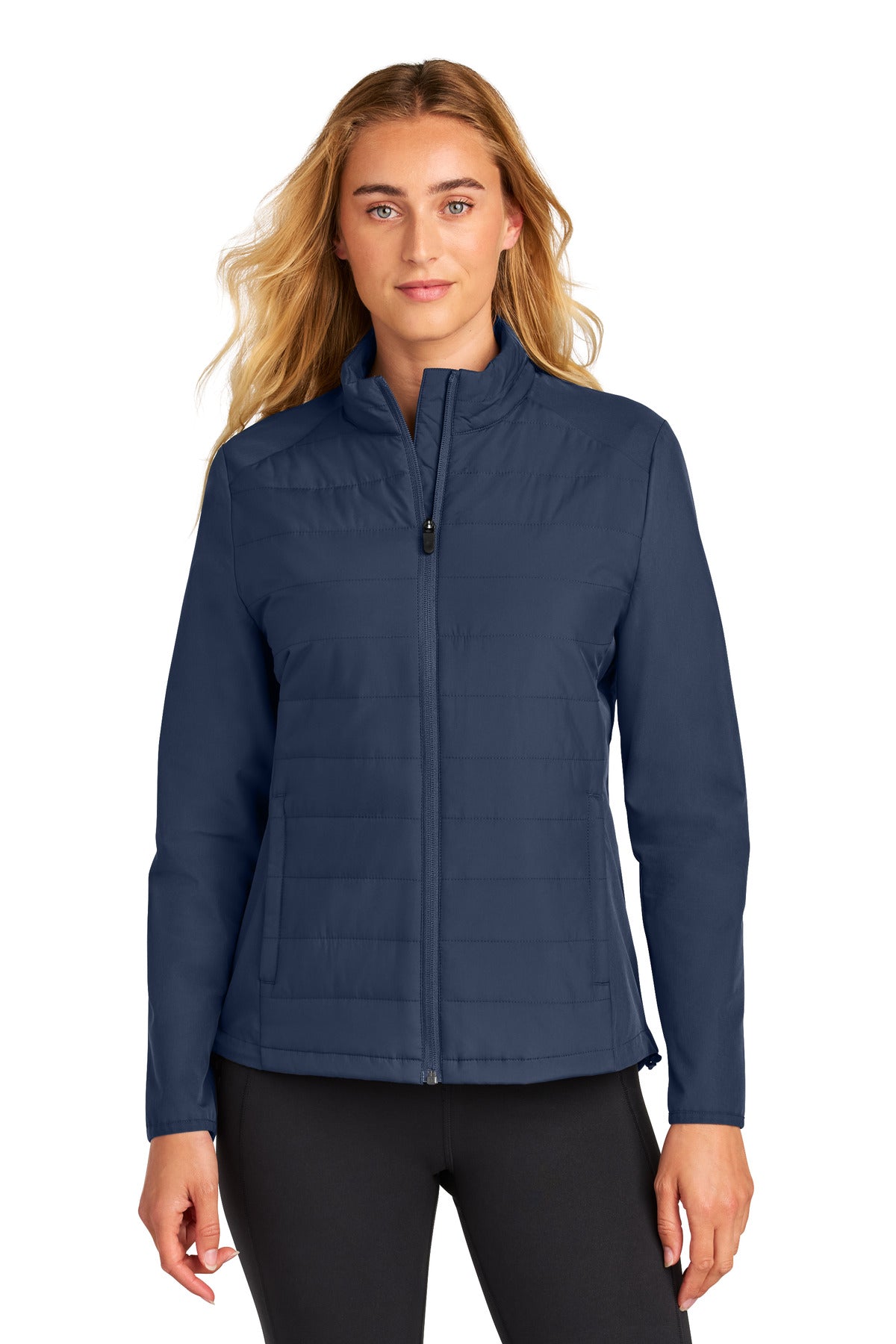 Sport-Tek Women's Teknical Hybrid Jacket LST940 - True Navy