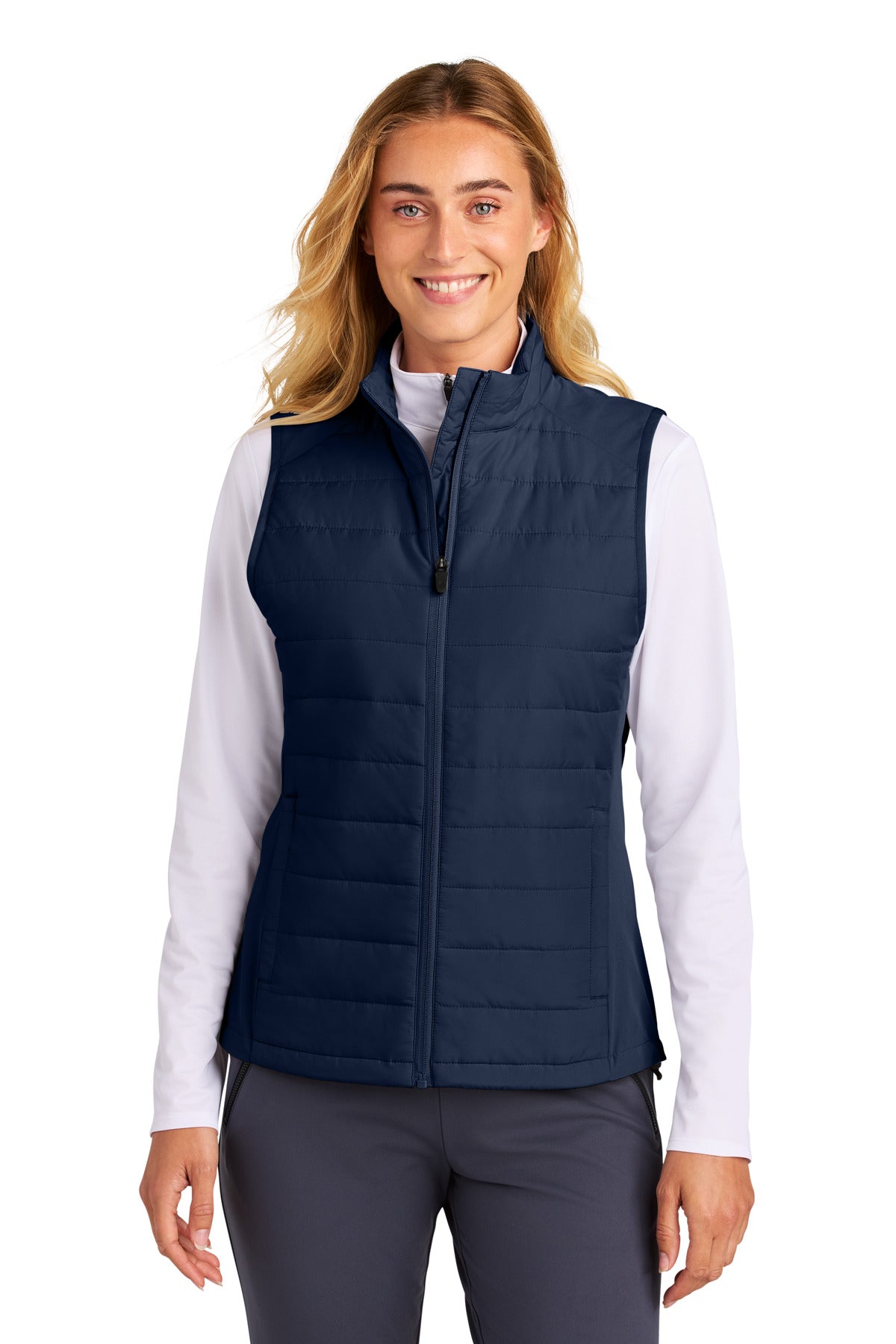 Sport-Tek Women's Teknical Hybrid Vest LST941 - True Navy